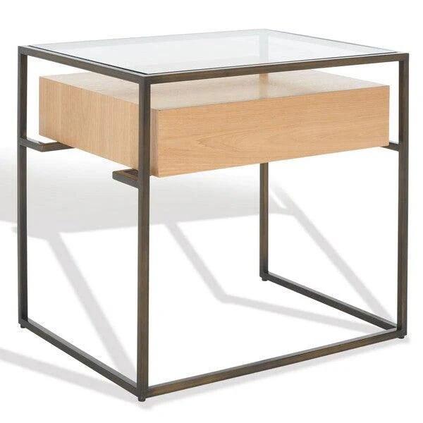 CAELAN GLASS SIDE TABLE - Frankwebs