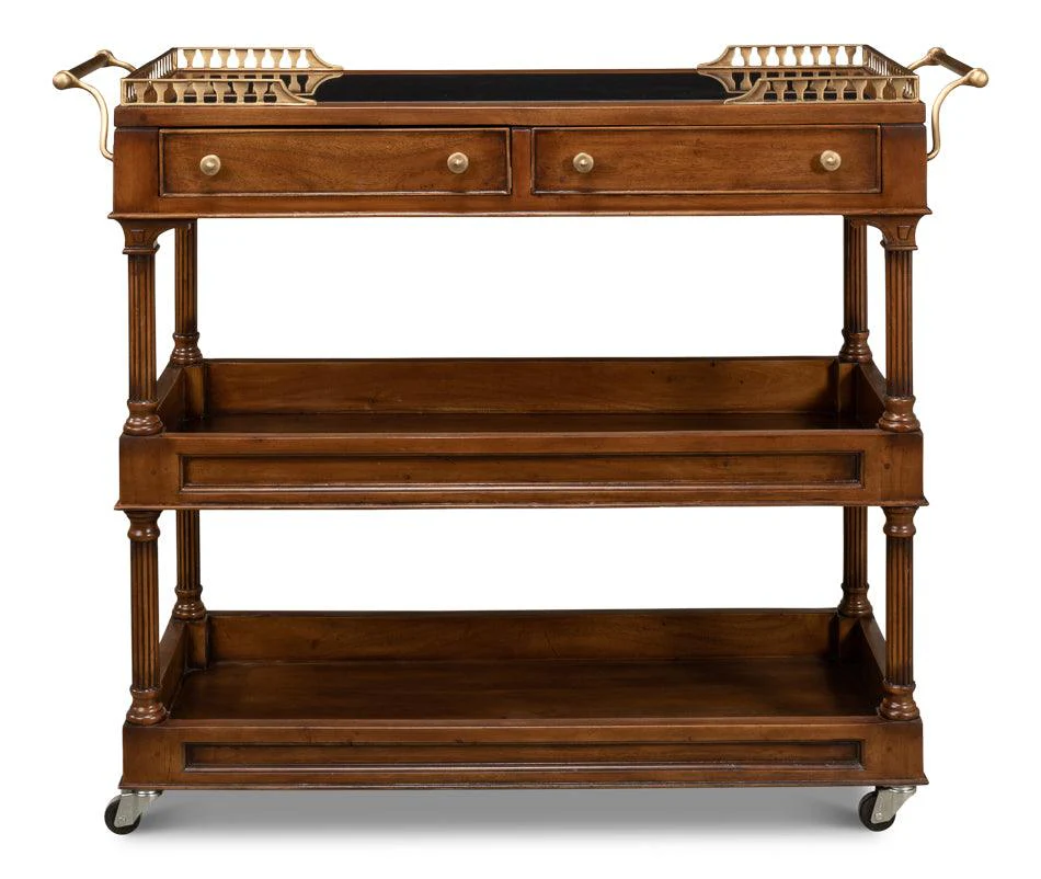 Capital Serving Cart - Fruitwood Finish - Frankwebs