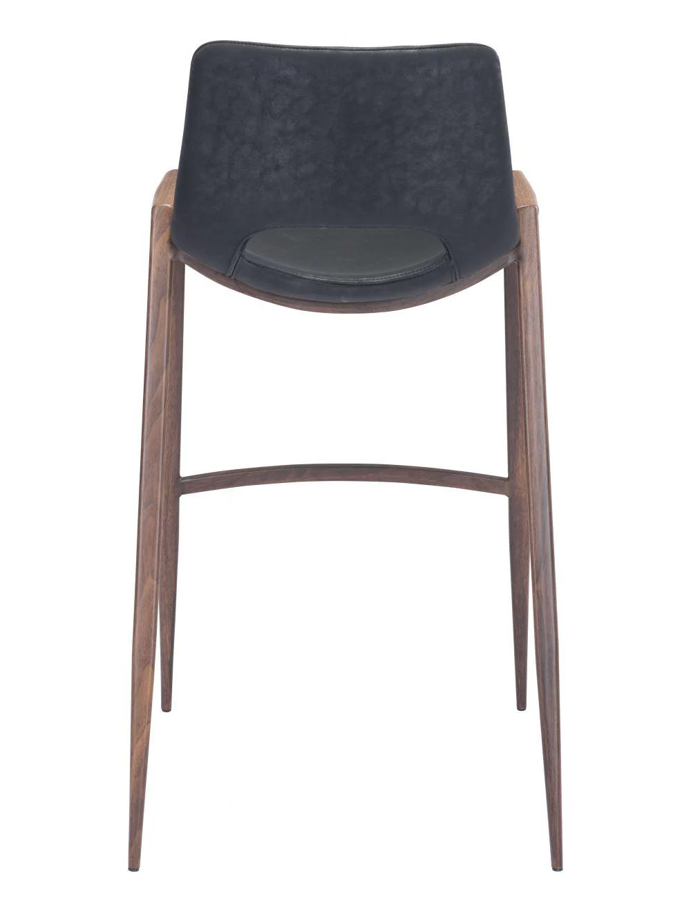 Desi Bar Chair (Set of 2) Black & Walnut - Frankwebs