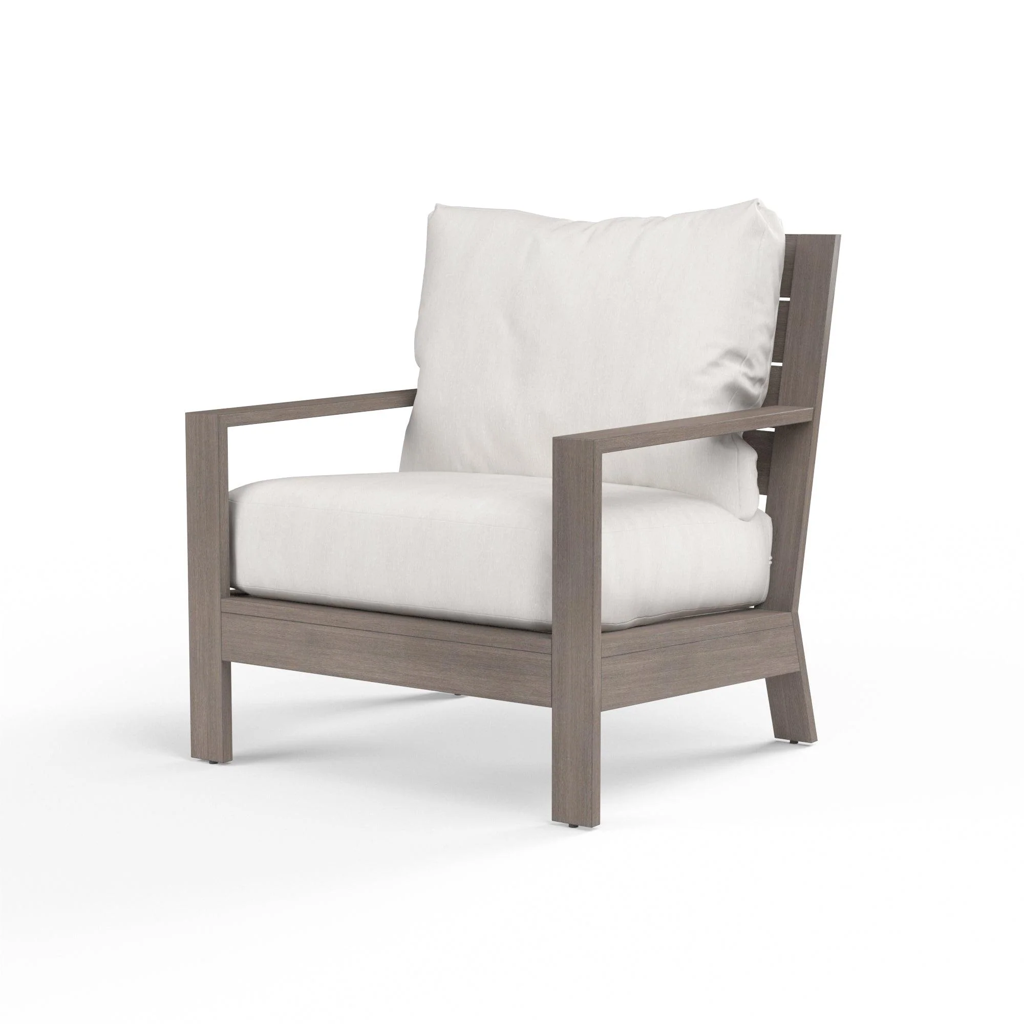 Laguna Club Chair in Canvas Flax, No Welt - Frankwebs
