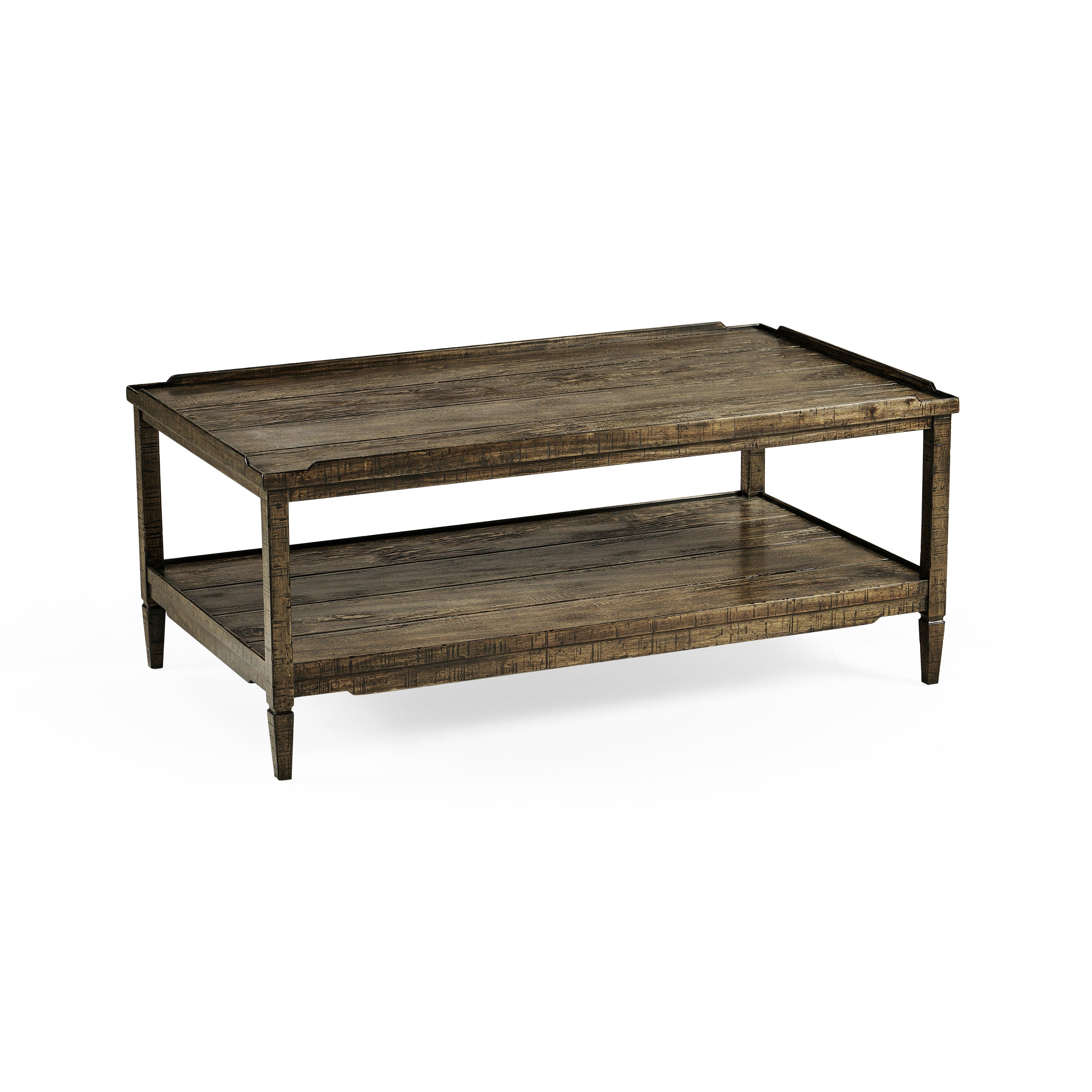 Casual Accents Dark Driftwood Cocktail Table - Frankwebs