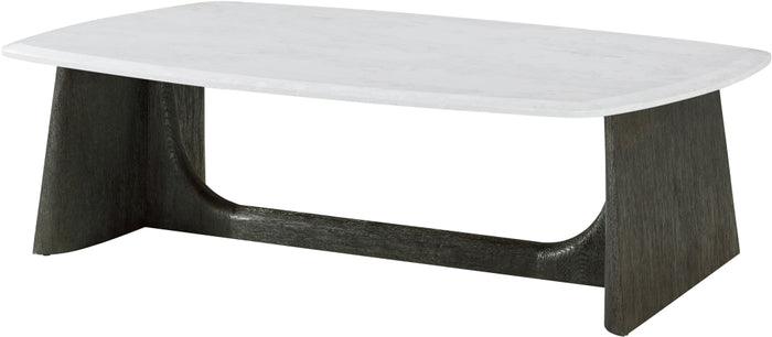Repose Wooden Coffee Table Marble Top - Frankwebs