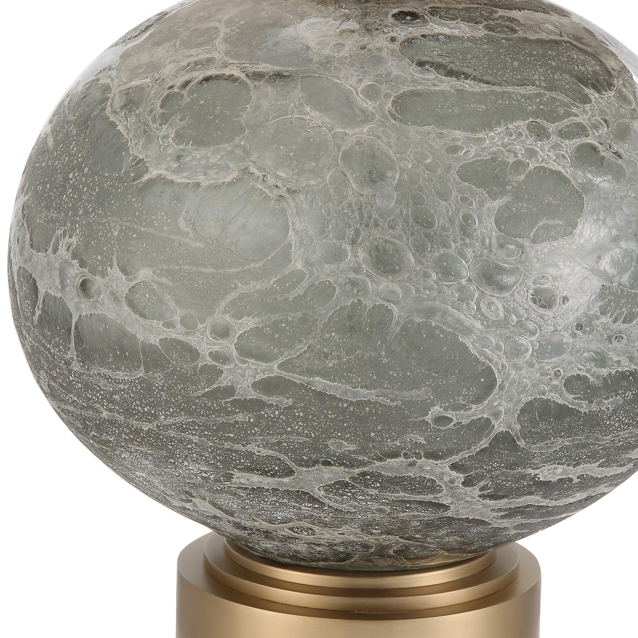 Lunia Gray Glass Table Lamp - Frankwebs