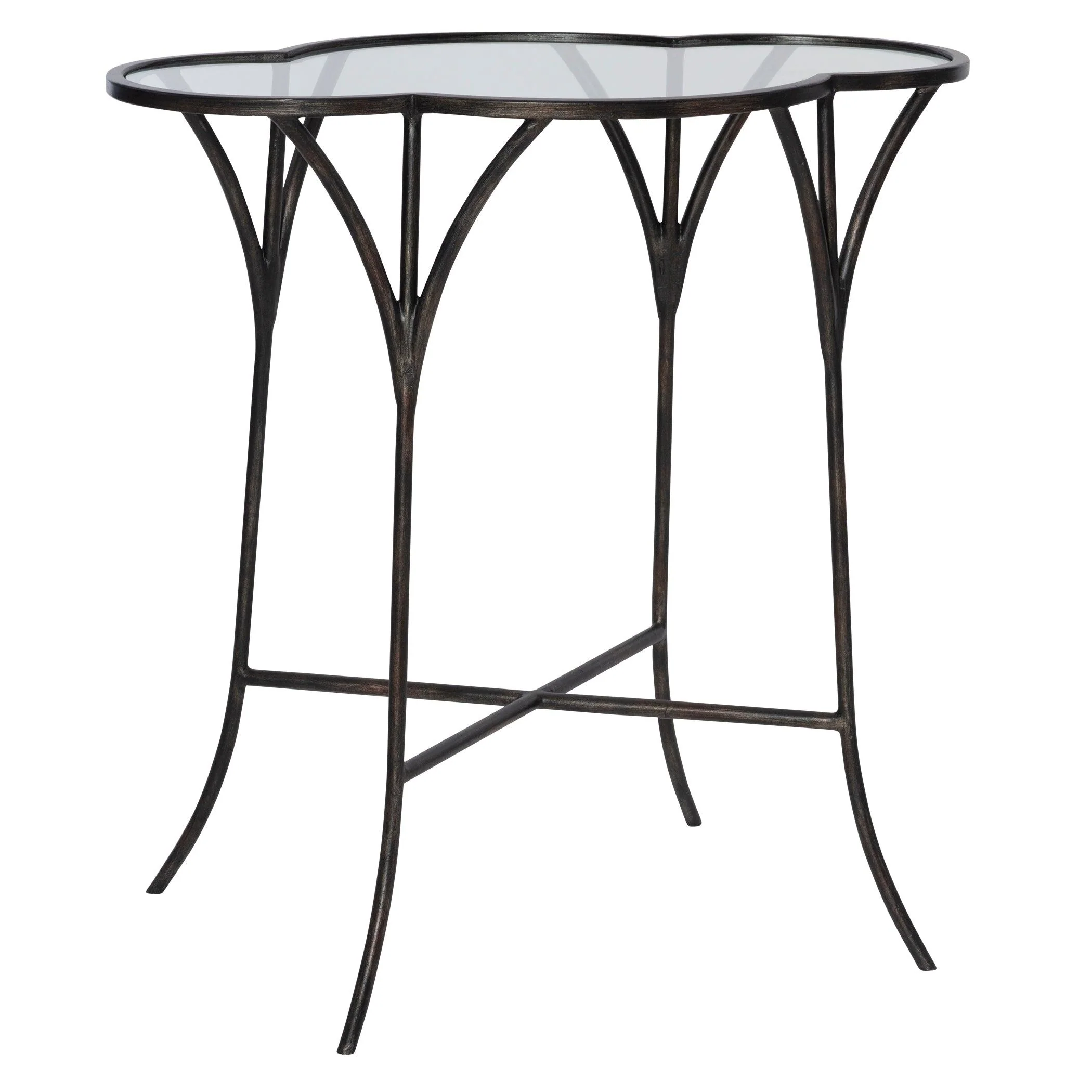 ADHIRA GLASS ACCENT TABLE - Frankwebs