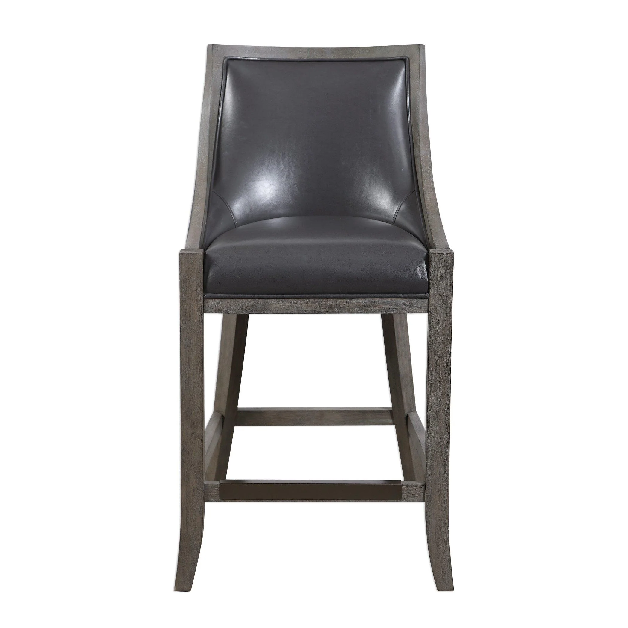 ELOWEN LEATHER COUNTER STOOL - Frankwebs