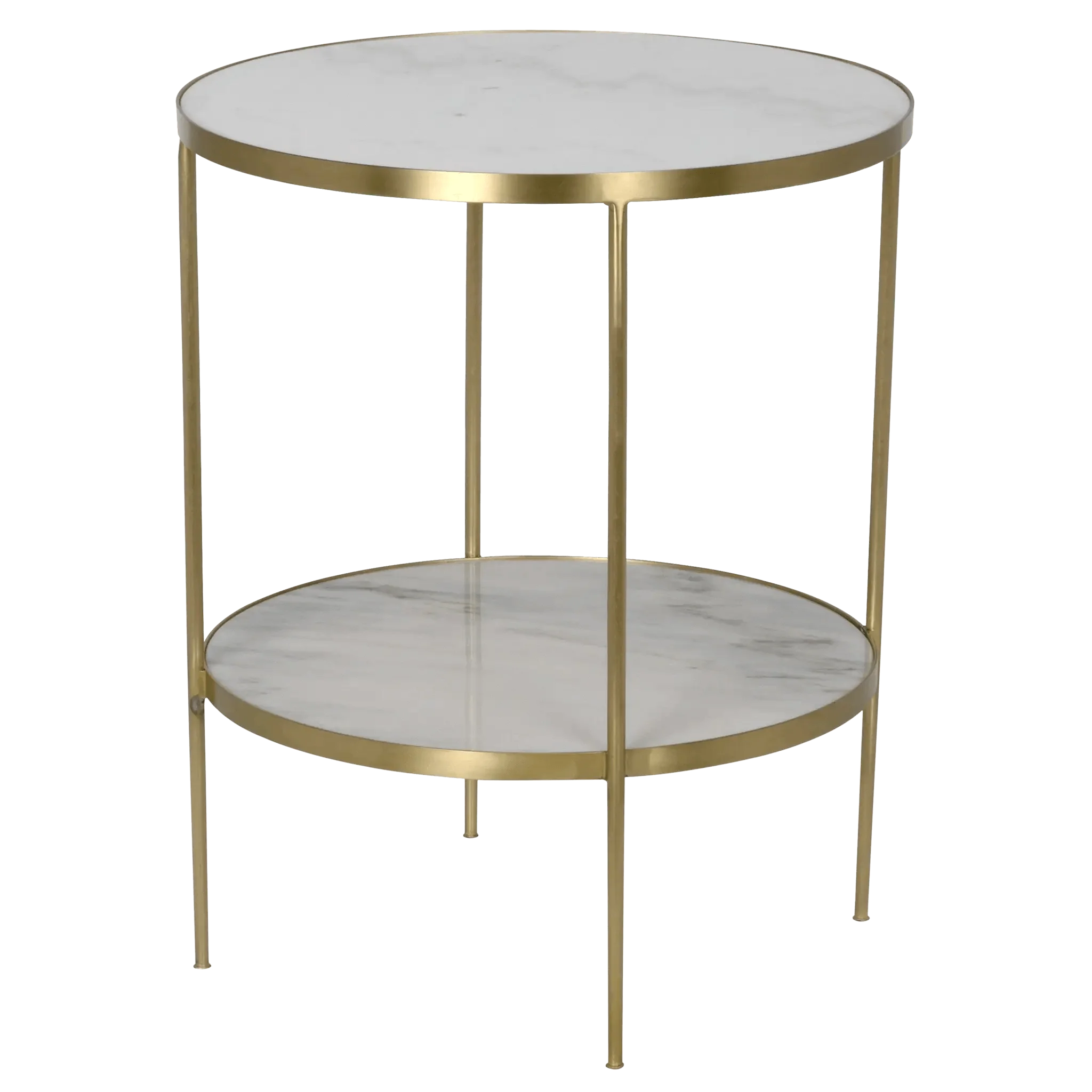 Rivoli Side Table - Antique Brass - Frankwebs
