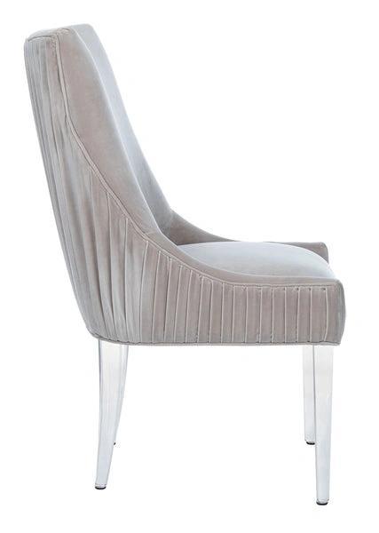 DELUCA ACRYLIC LEG DINING CHAIR - Frankwebs