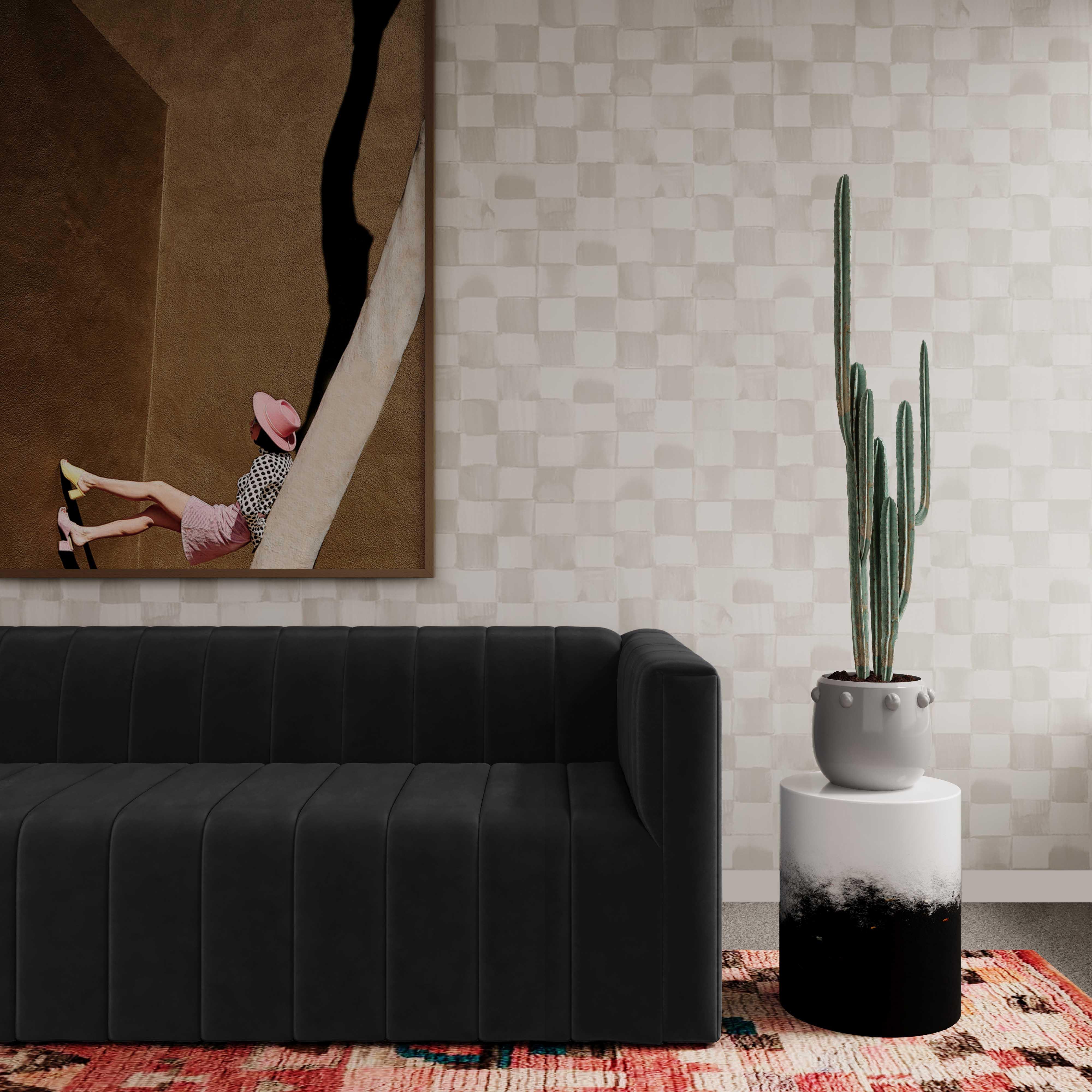 Matra Black and White Side Table - Frankwebs