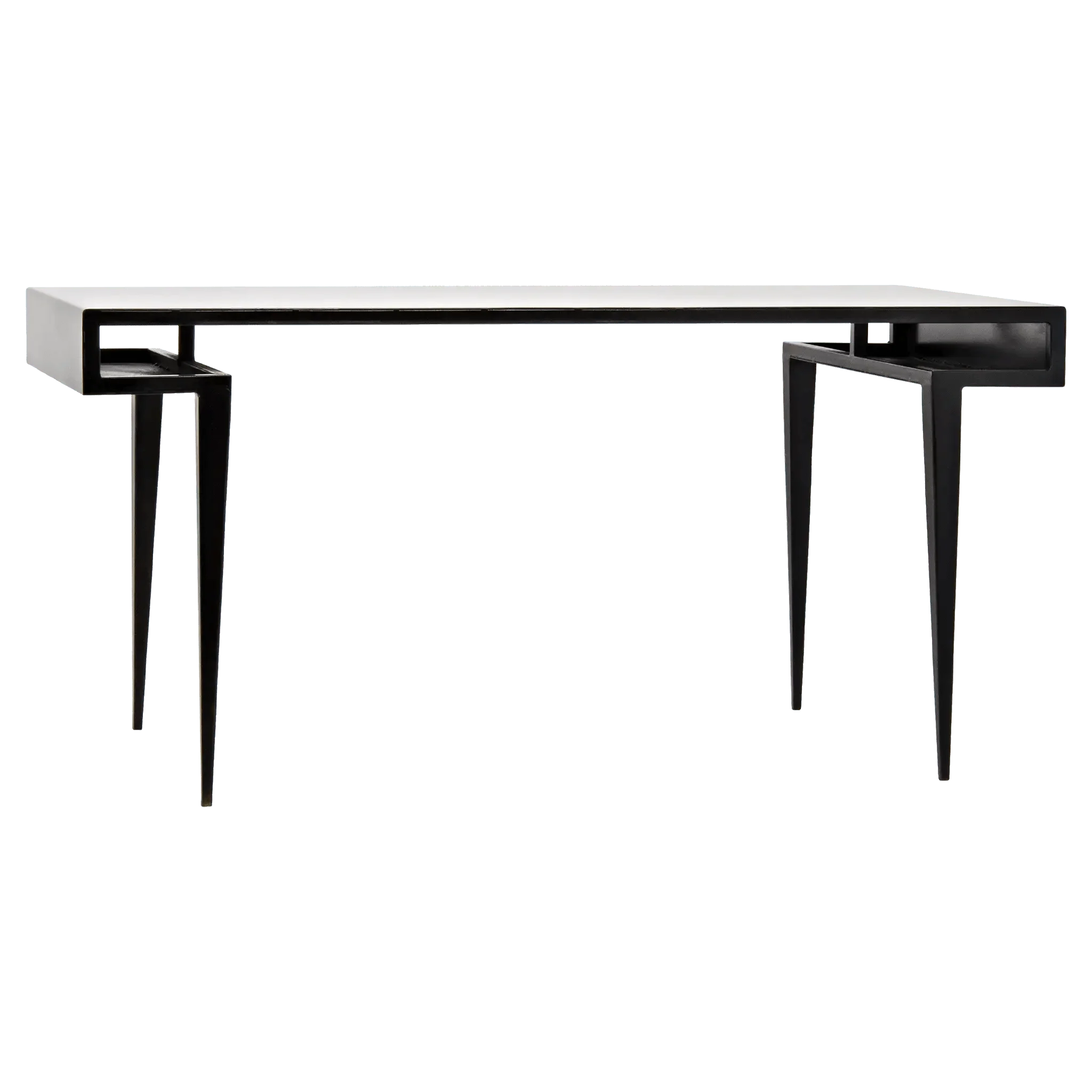 Stiletto Desk, Black Steel - Frankwebs