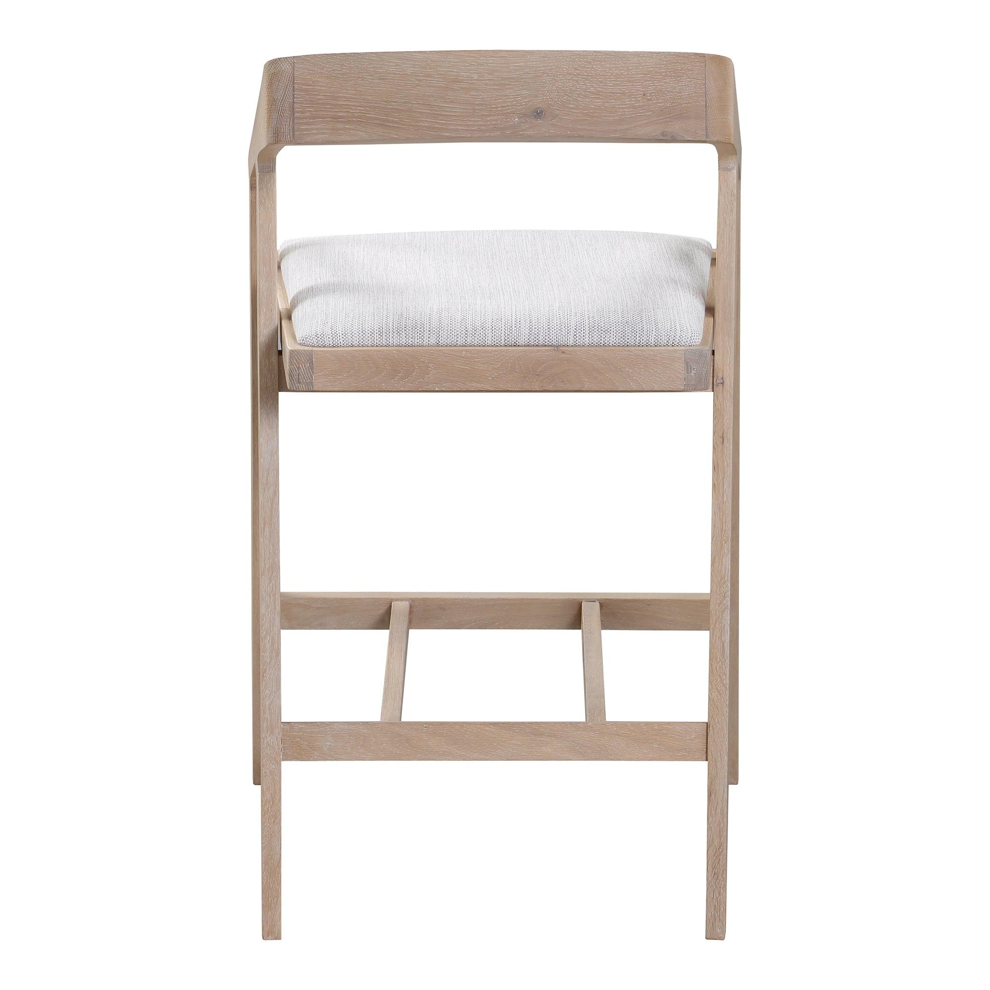 Padma Oak Counter Stool Light Grey - Frankwebs