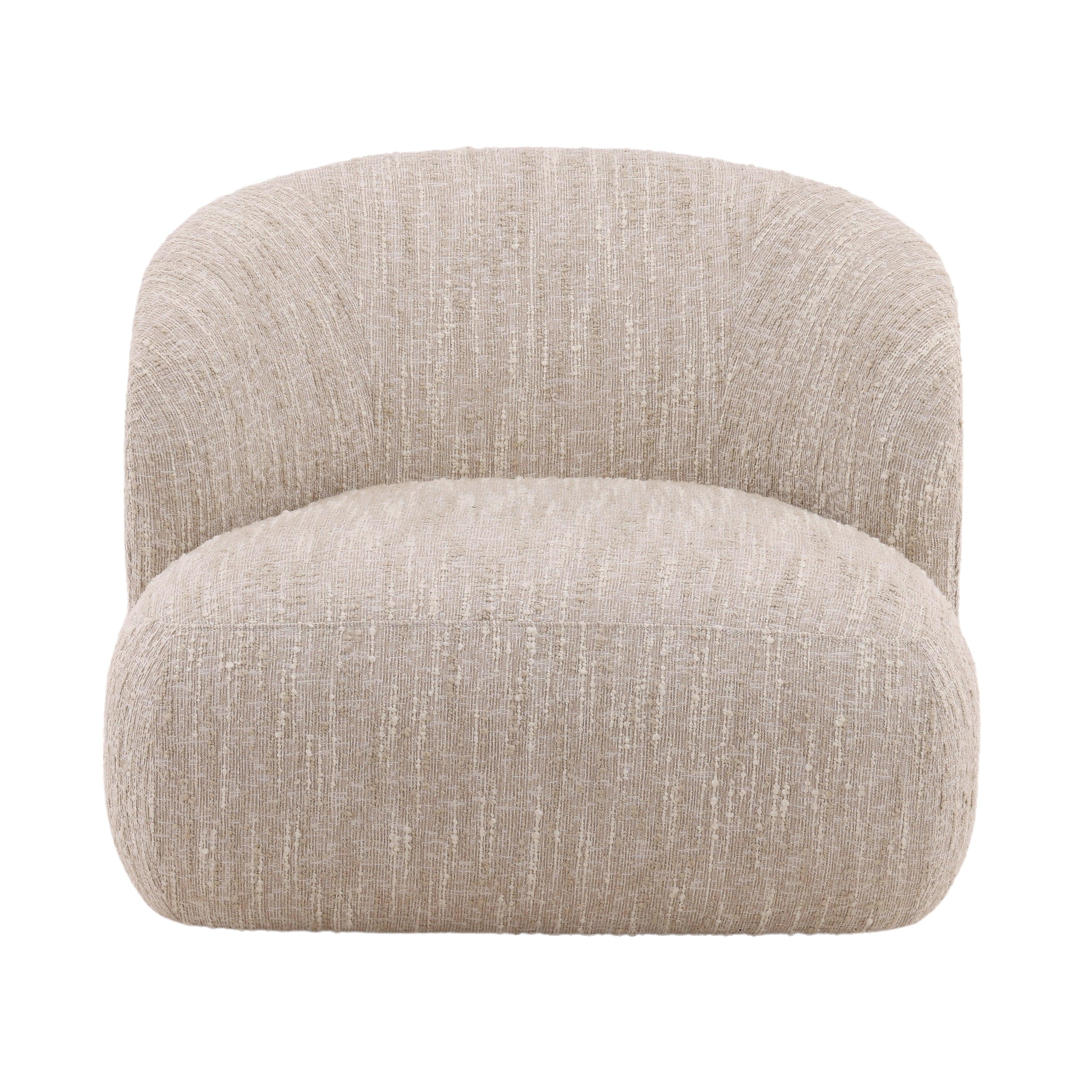 Romina Swivel Chair Beige - Frankwebs