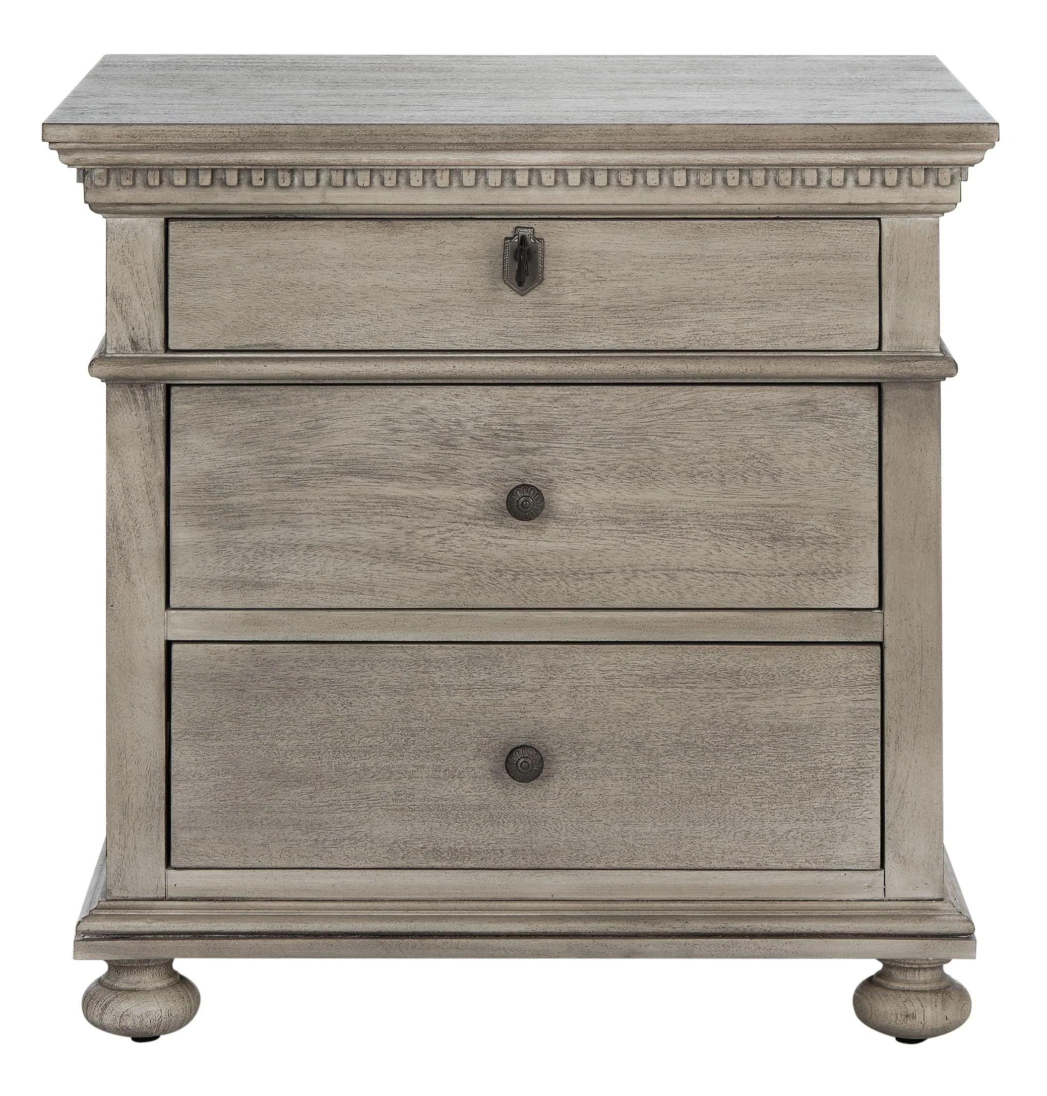 ALLISYN 3 DRAWER WOOD NIGHTSTAND - Frankwebs