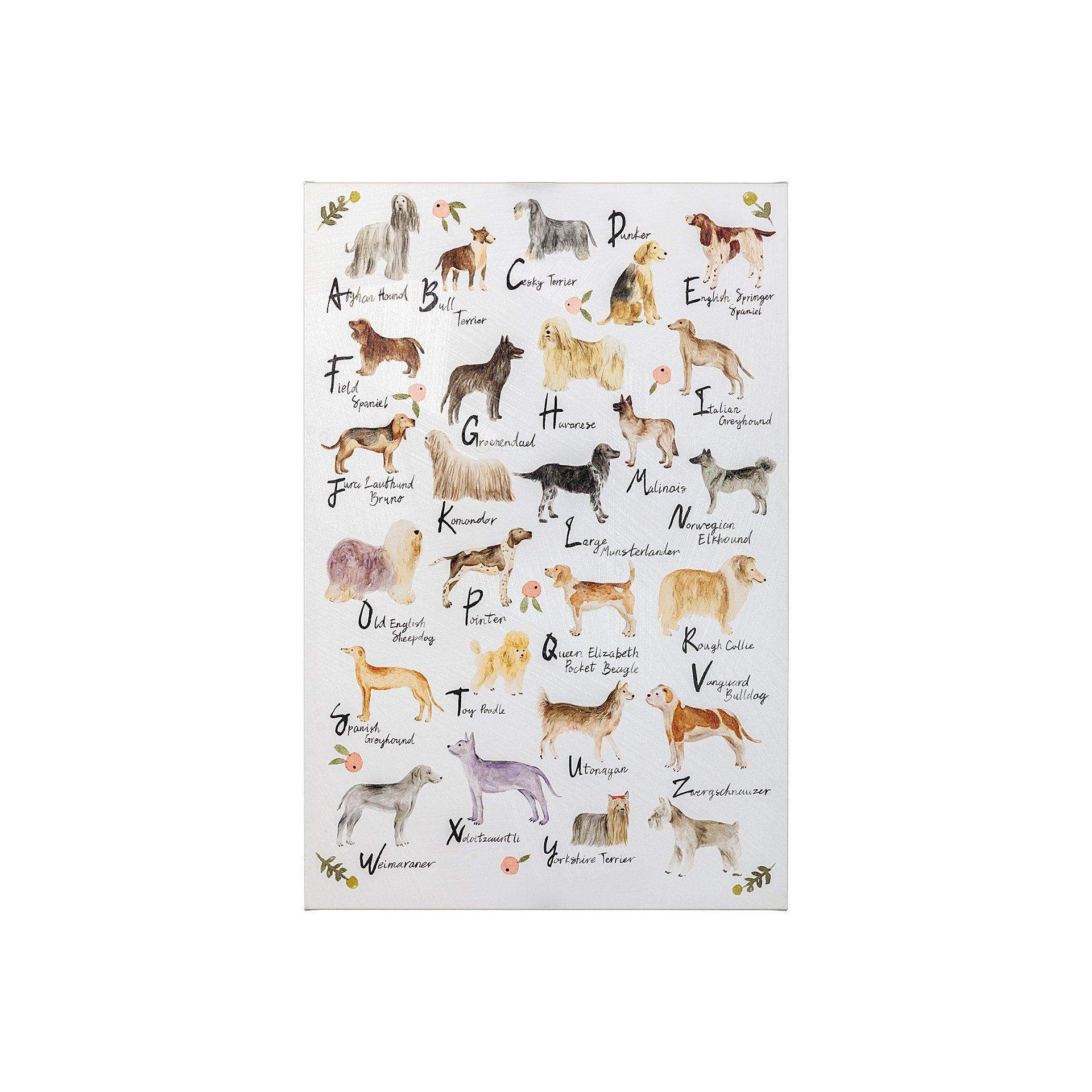 Dog Alphabet (24 x 36) - Frankwebs