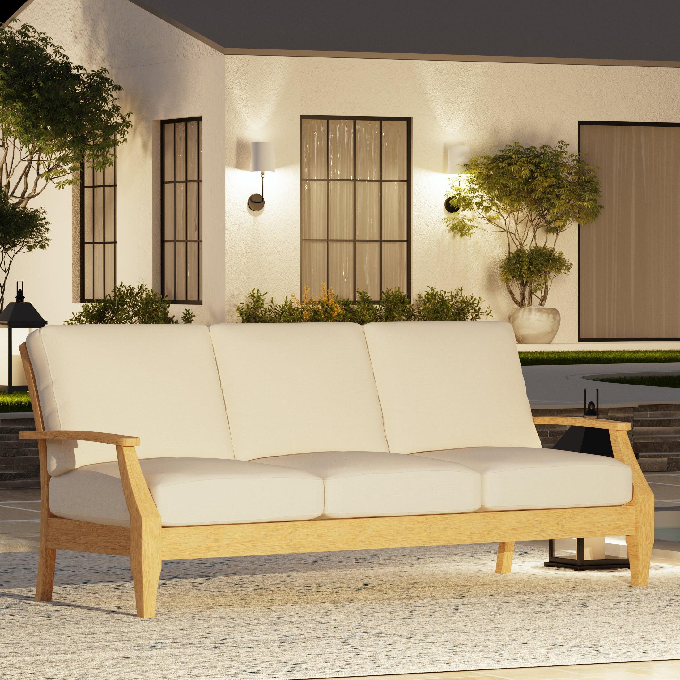 MARTINIQUE WOOD PATIO SOFA - Frankwebs