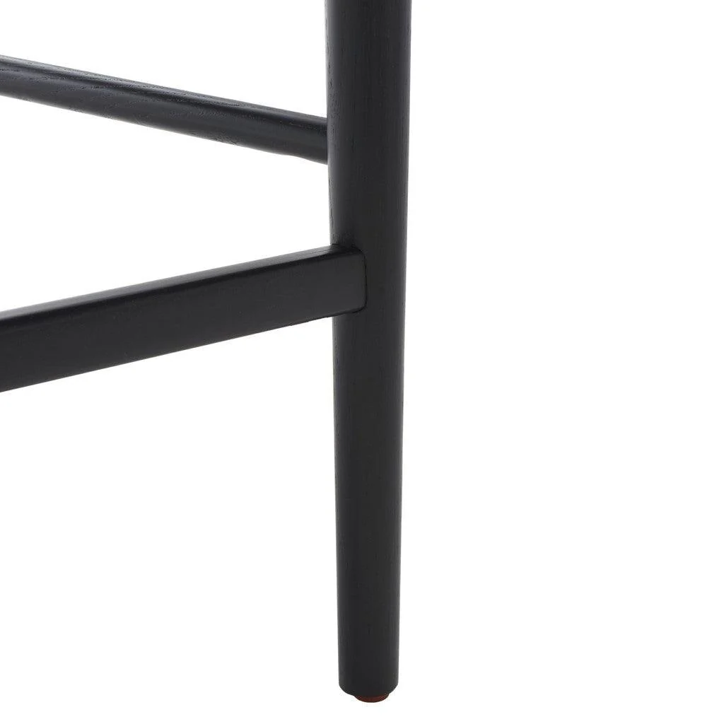 LAYCEE LINEN AND WOOD COUNTER STOOL - Frankwebs