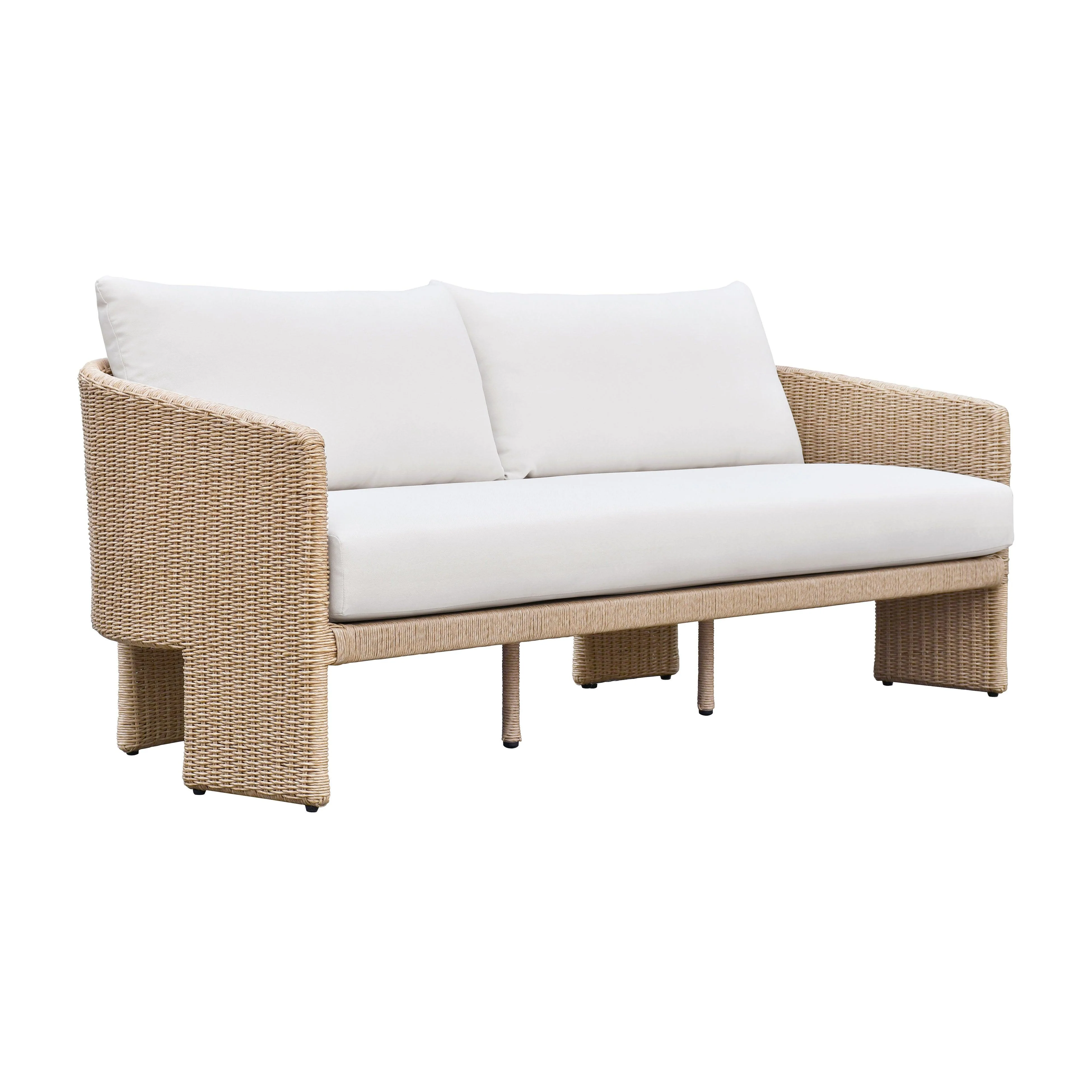 Alexa Cream Outdoor Sofa - Frankwebs