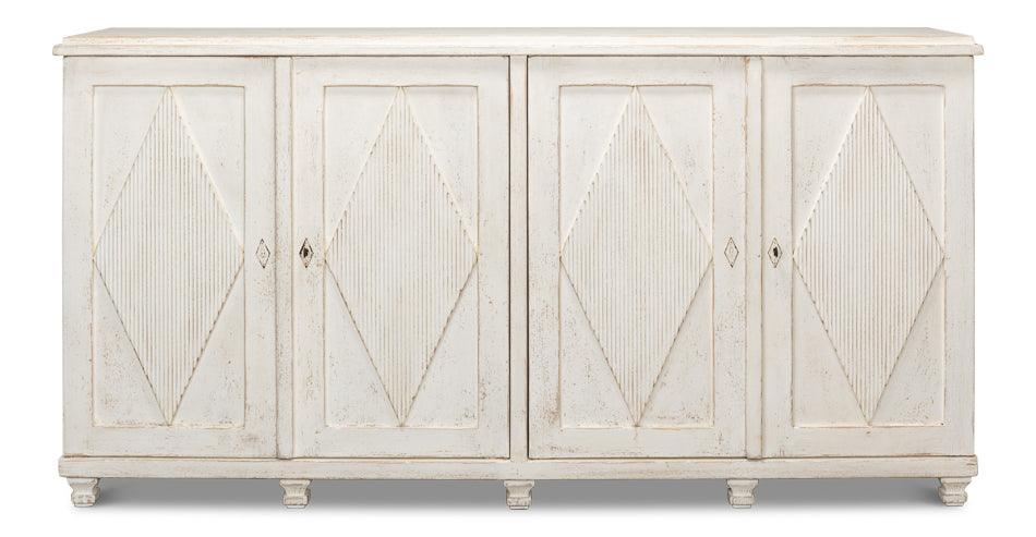 Beecher Sideboard W/4 Doors - Whitewash - Frankwebs