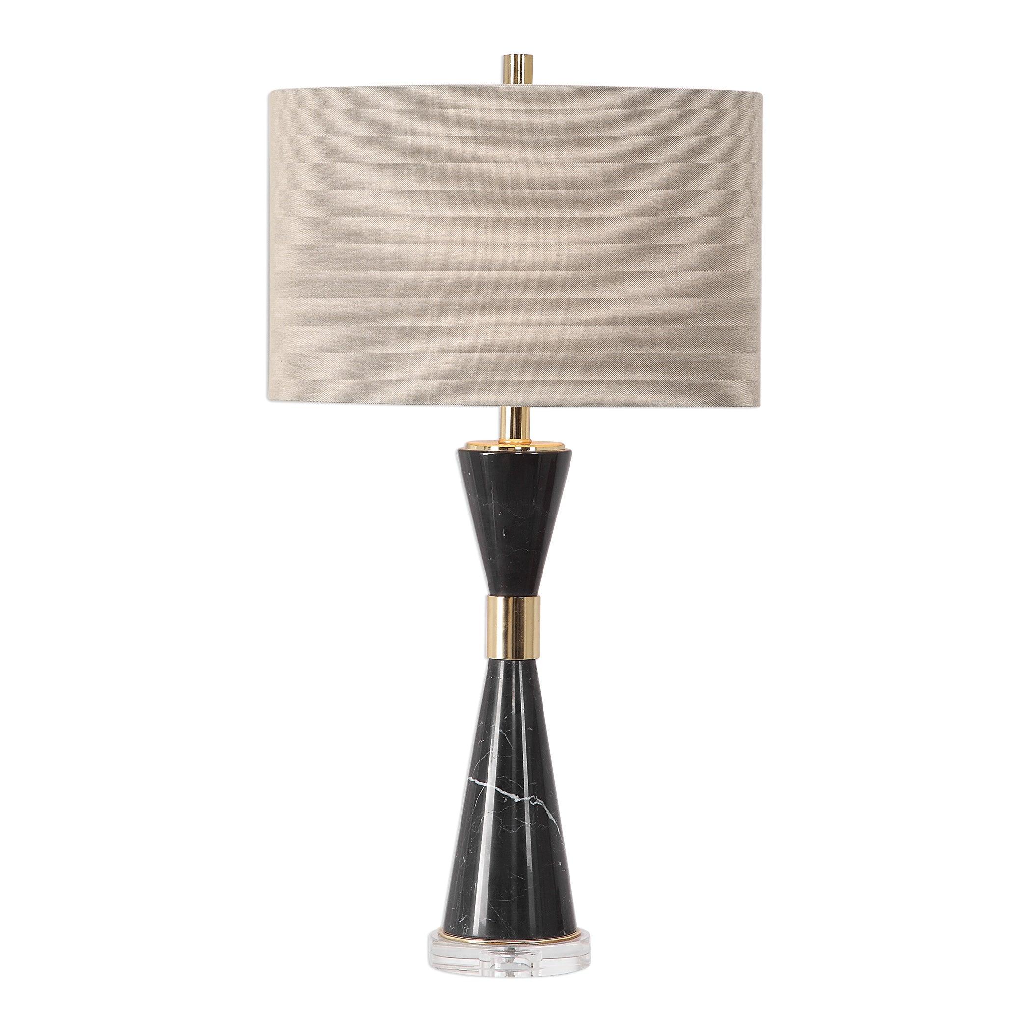 ALASTAIR BLACK MARBLE TABLE LAMP - Frankwebs