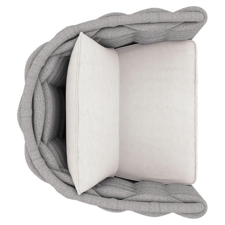 WAILEA SWIVEL CHAIR GREY SOCK WEAVE SWIVEL CHAIR - Frankwebs