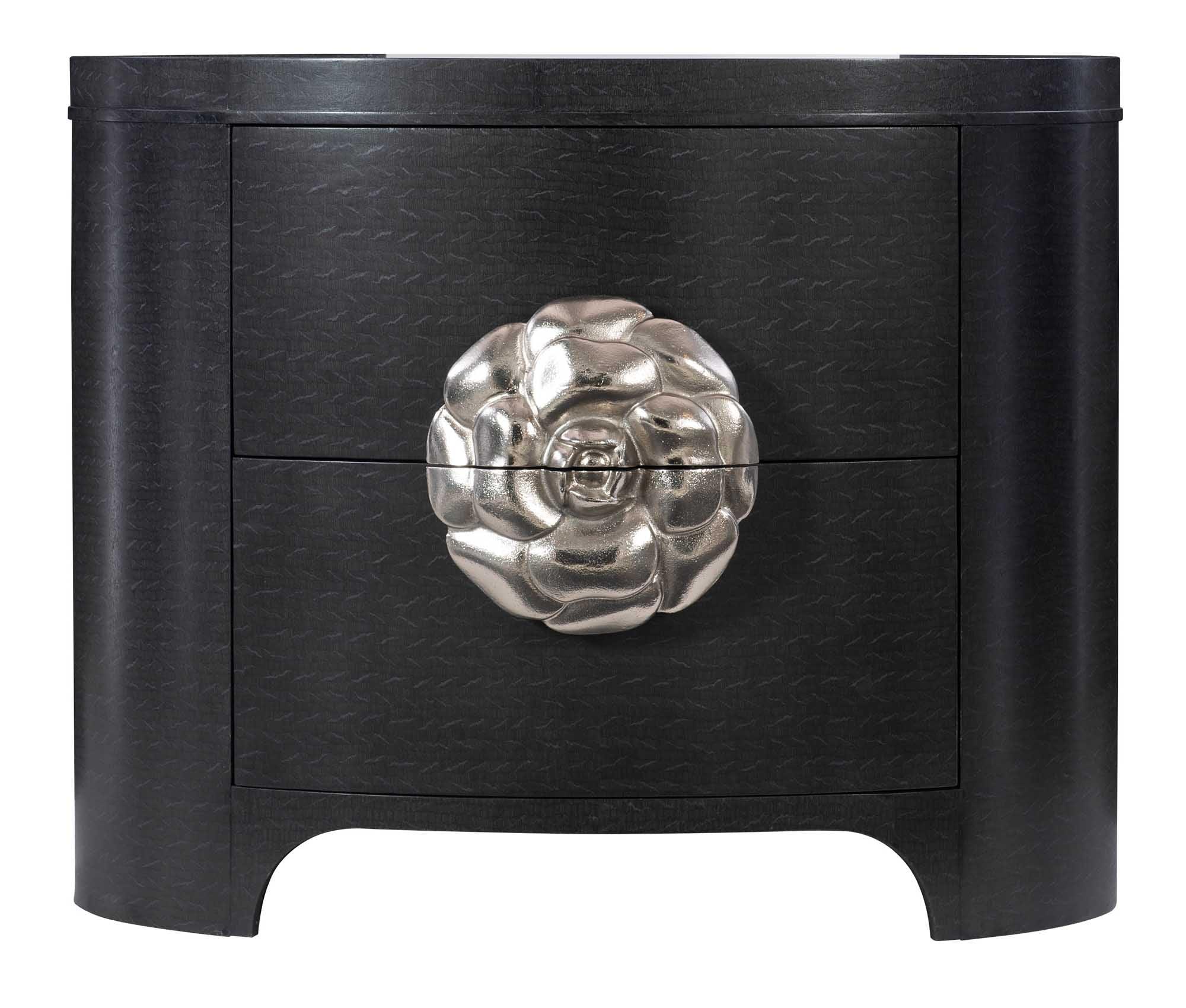 SILHOUETTE NIGHTSTAND OVAL DARK BROWN - Frankwebs