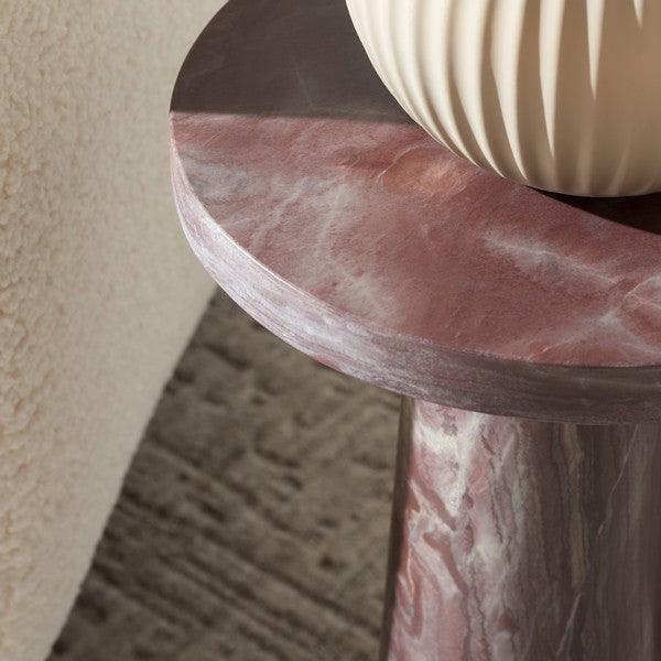 VALENTIA ROUND MARBLE ACCENT TABLE - Frankwebs