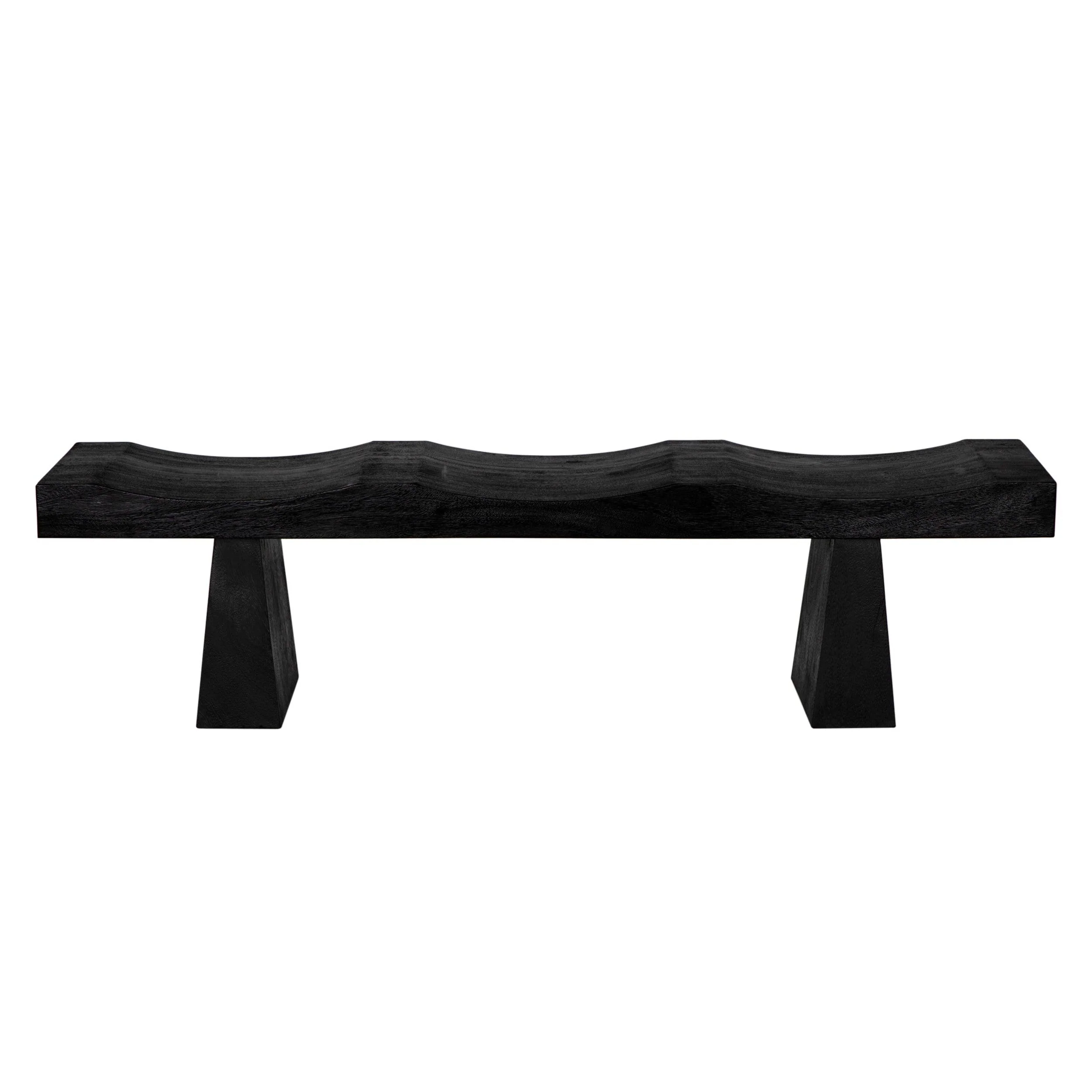 Shibumi Bench, Burnt Black Finish - Frankwebs