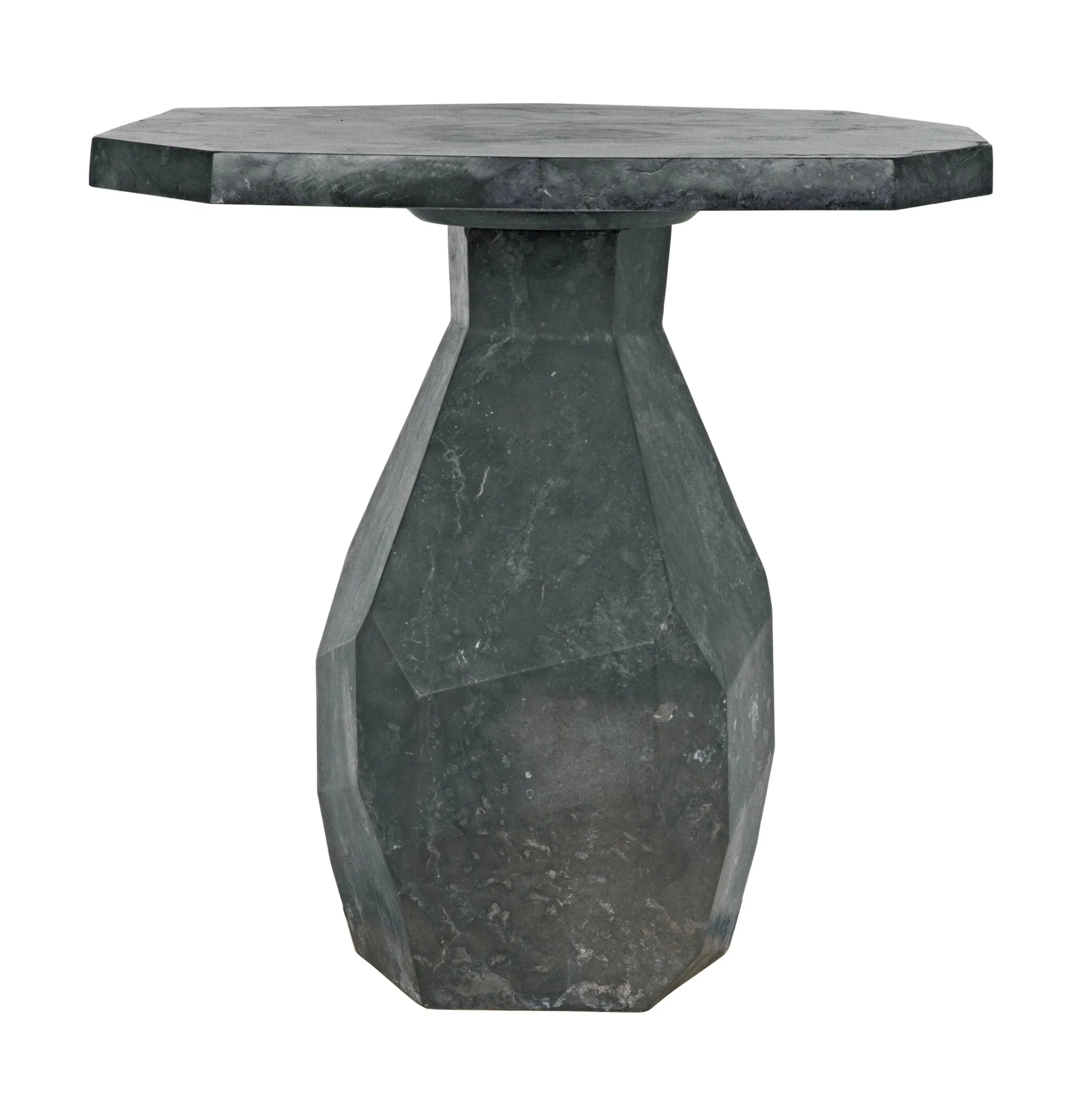 Polyhedron Side Table - Black Marble - Frankwebs