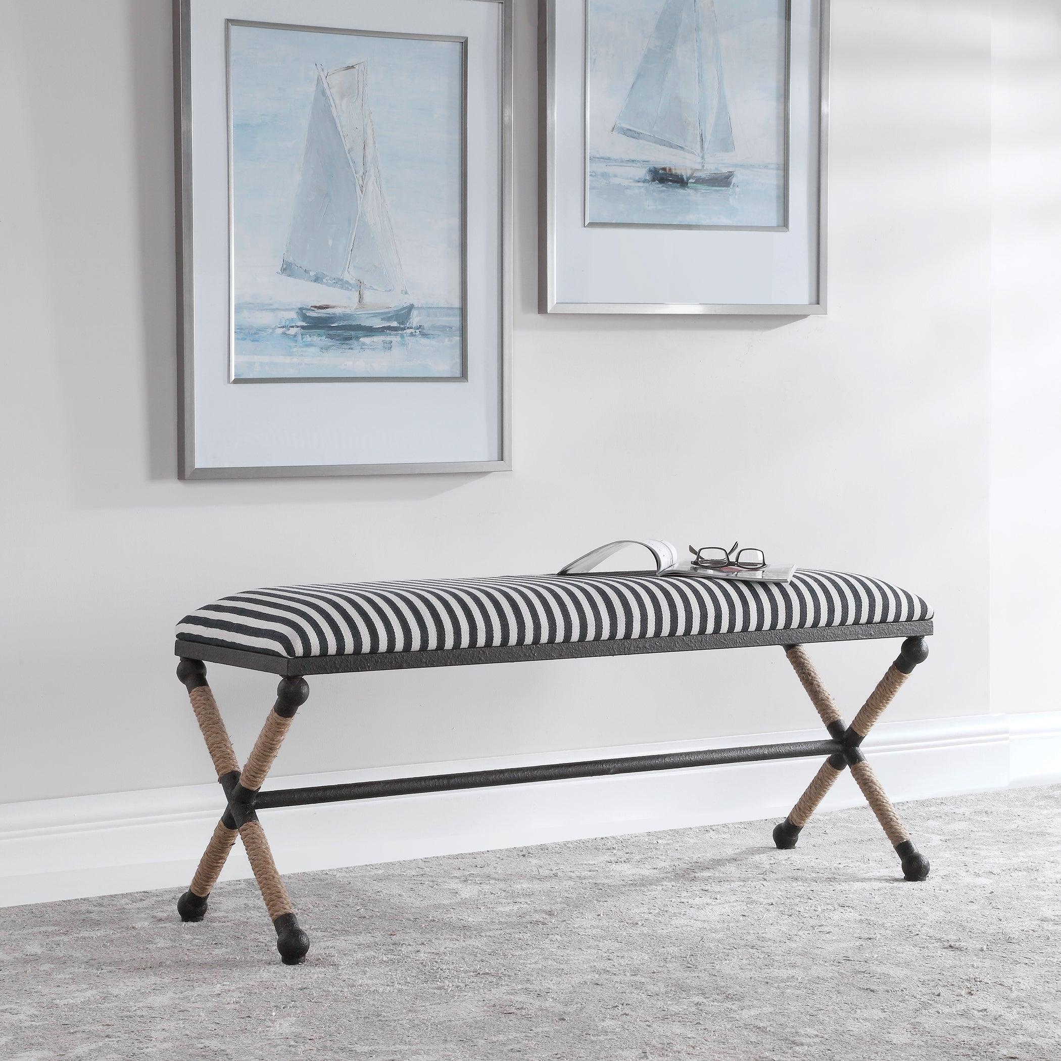 Braddock Striped Bench - Frankwebs