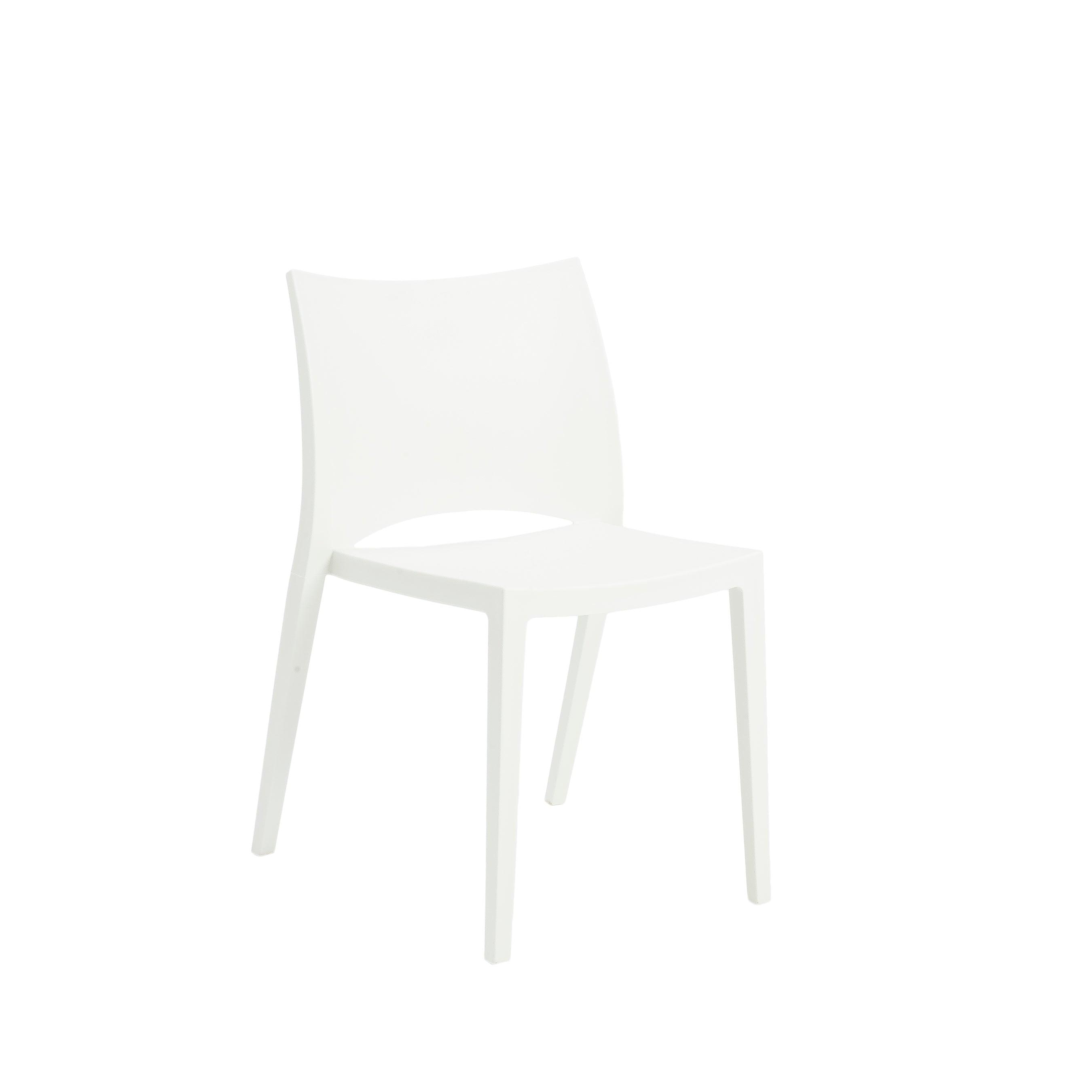 LESLIE STACKING SIDE CHAIR IN WHITE - SET OF 2 - Frankwebs