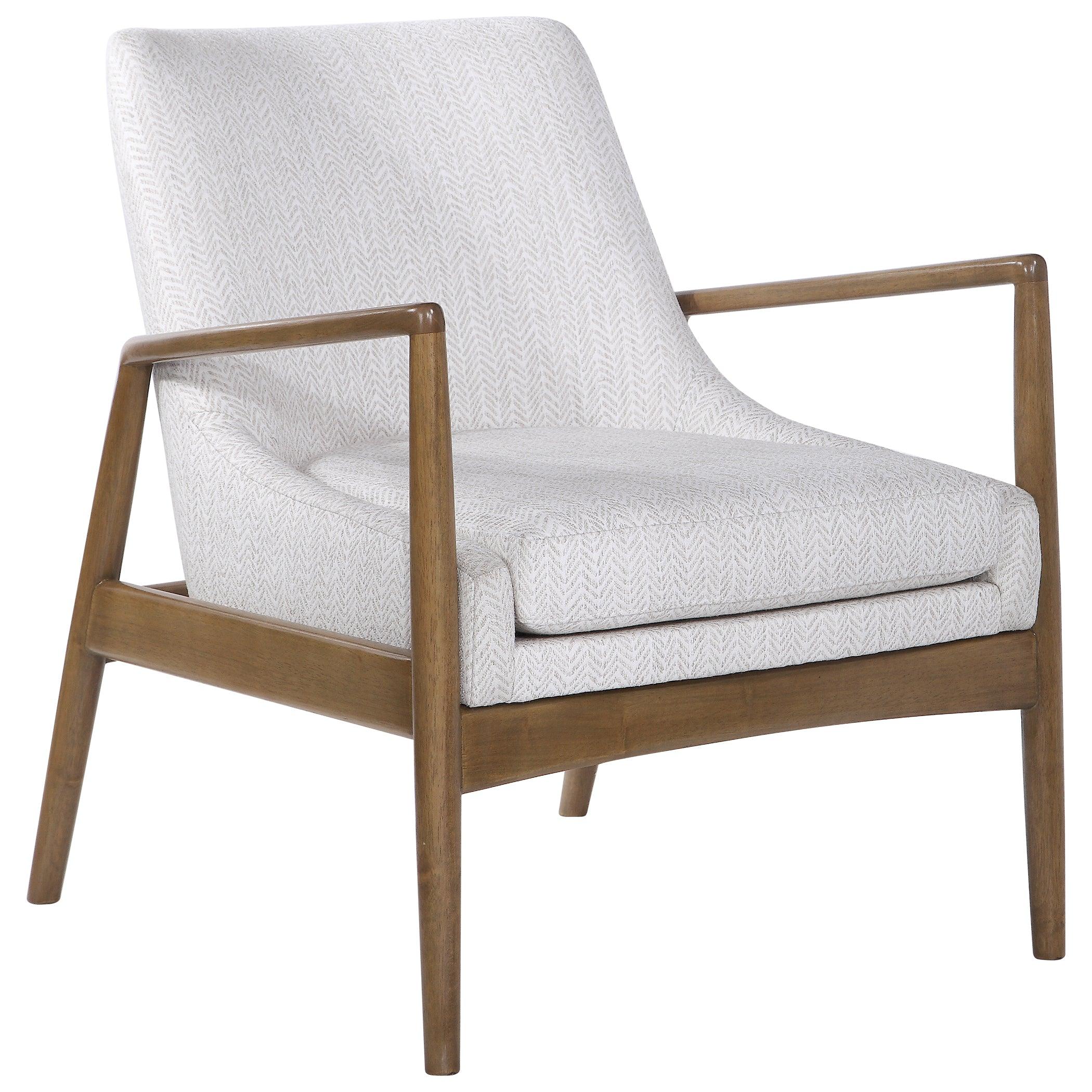 Bev White Accent Chair - Frankwebs