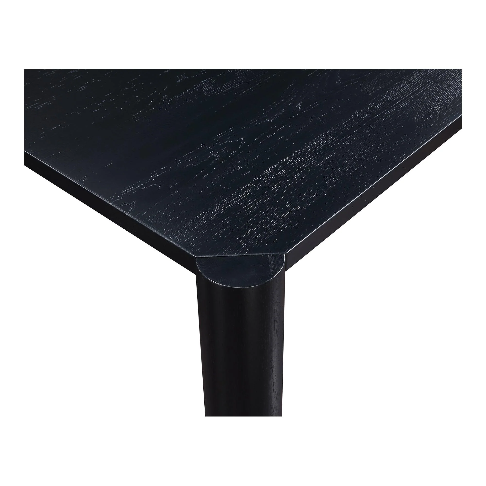 Post Dining Table Large Oak Black - Frankwebs