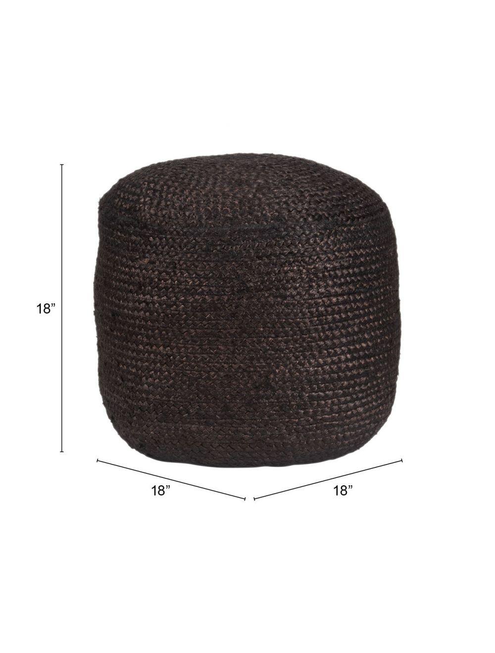 Lillian Ottoman Black - Frankwebs