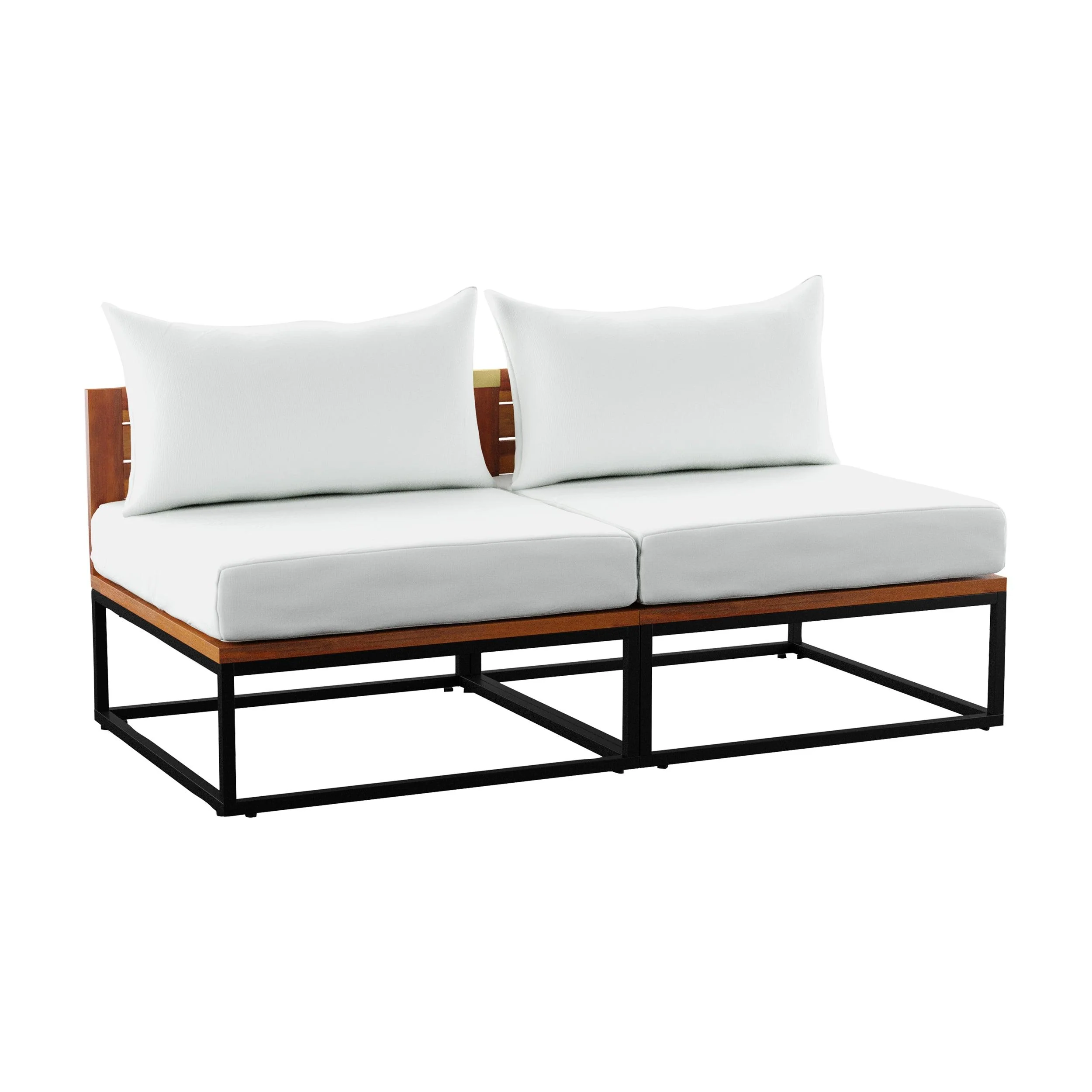 Taradale Modular Outdoor Loveseat w/ Cushions - Frankwebs