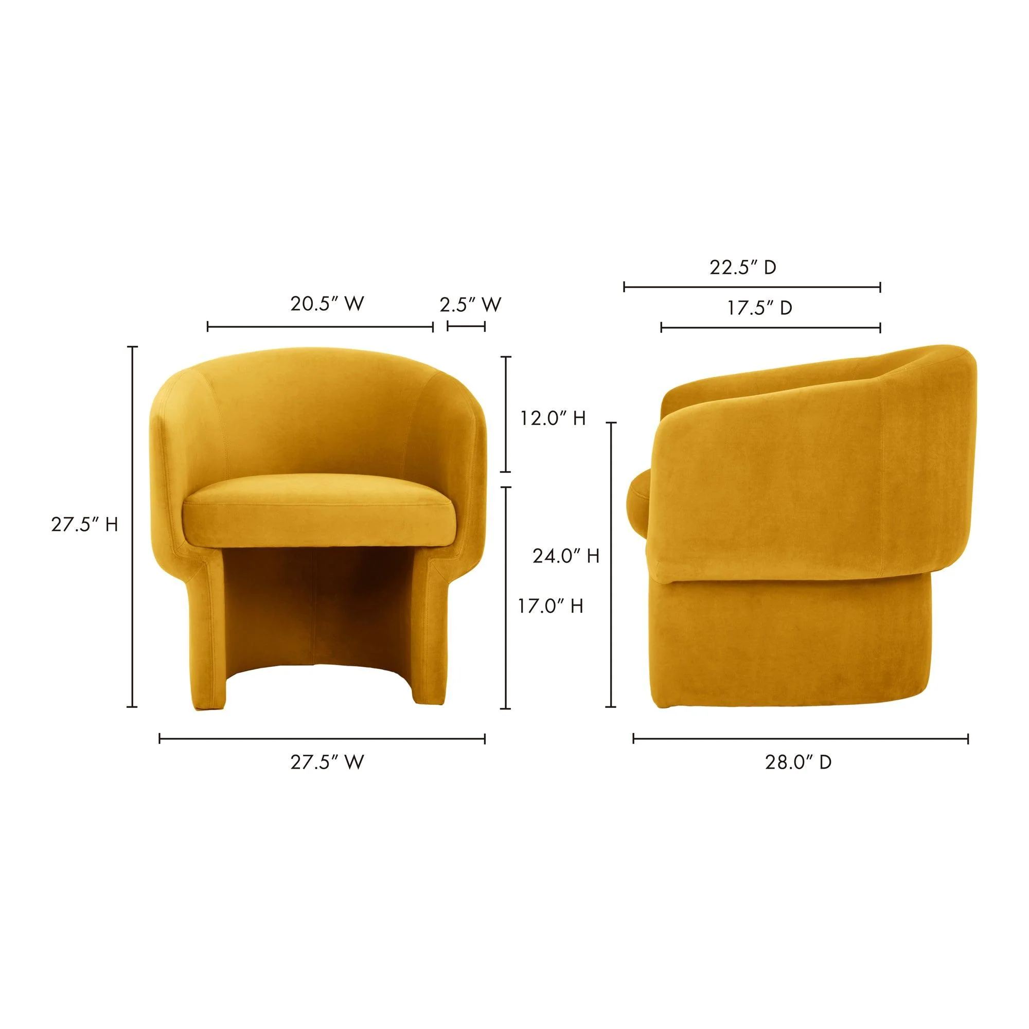 Franco Chair Mustard - Frankwebs