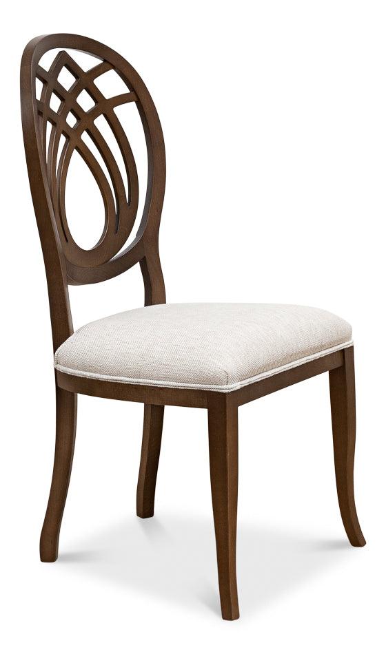 Goccia Side Chair - Driftwood - Oatmeal - Set of 2 - Frankwebs