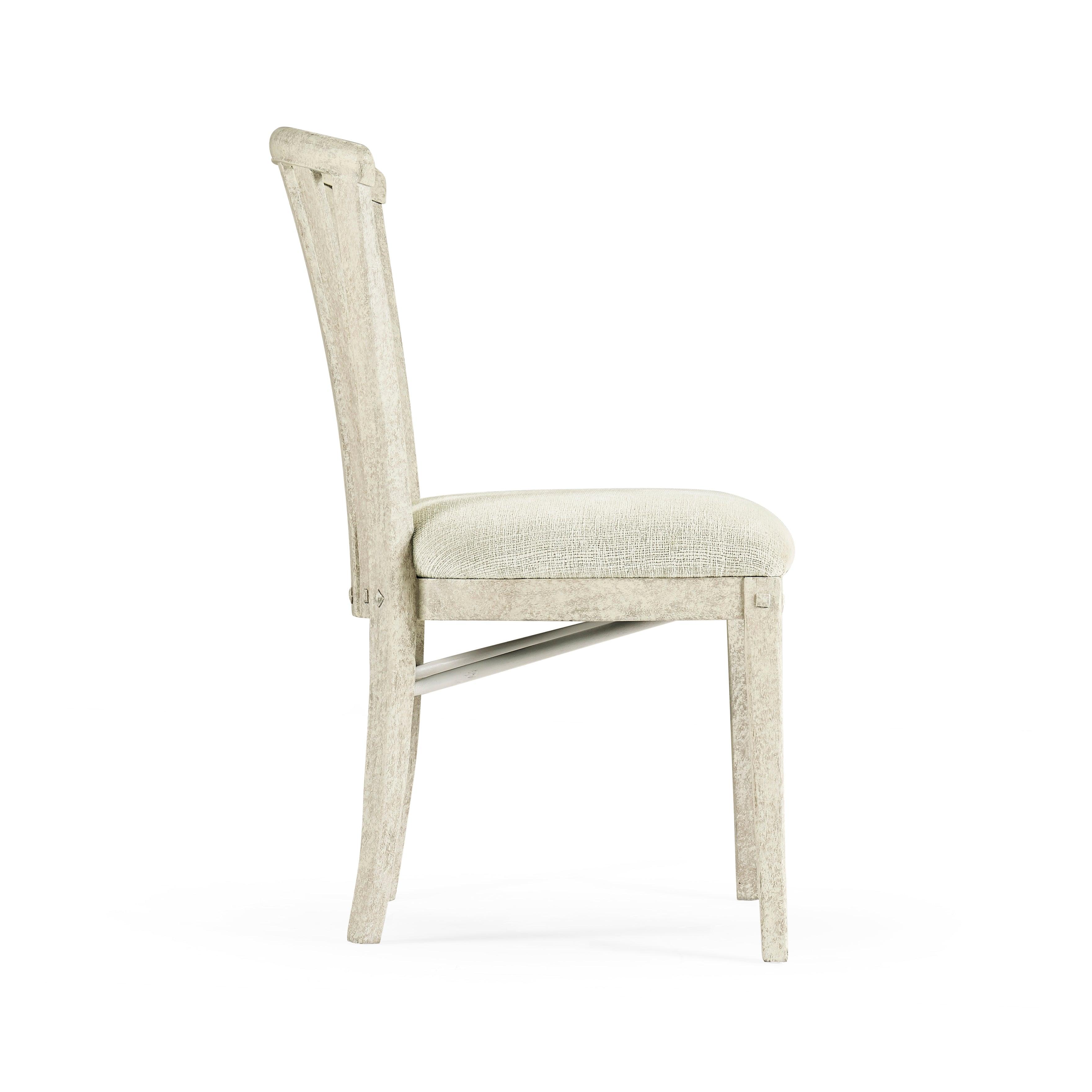 Casual Accents Whitewash Curved Back Chair - Frankwebs