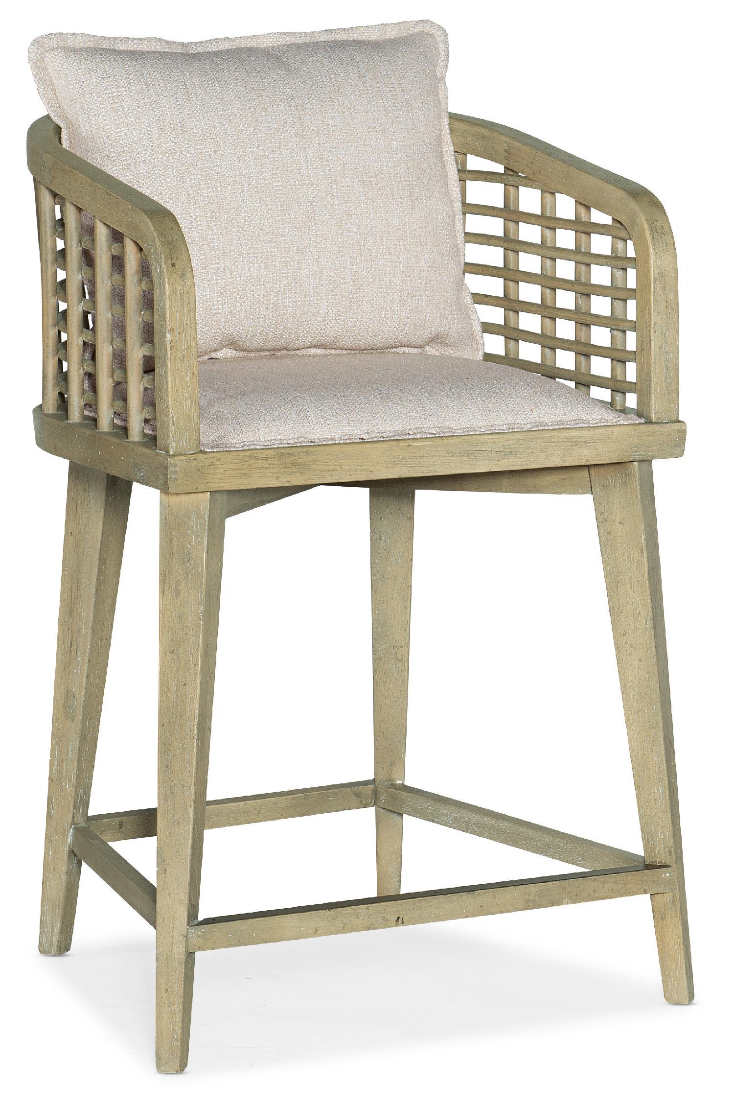 Surfrider Barrel Back Swivel Counter Stool - Set of 2 - Frankwebs