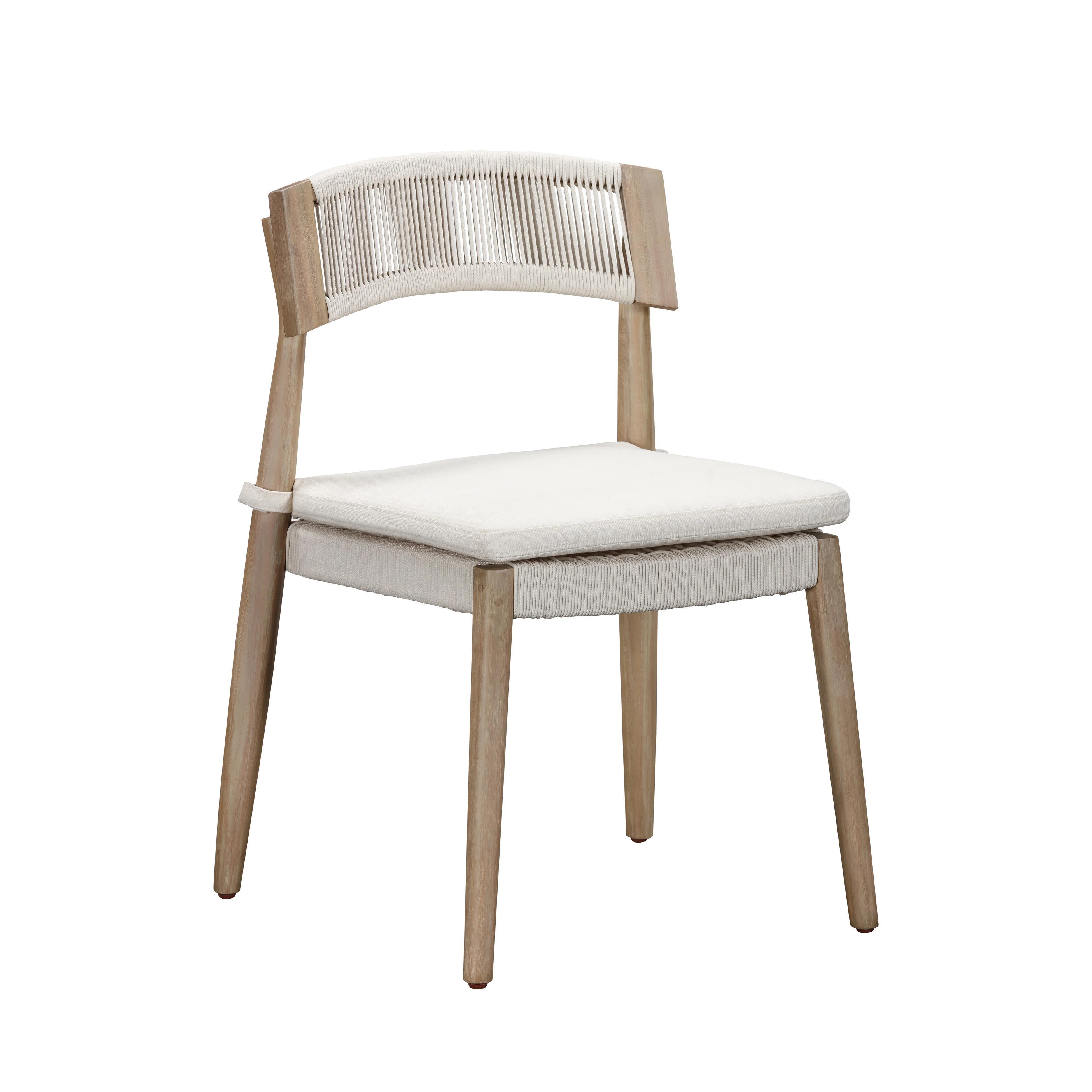Gata Cream Outdoor Dining Chair - Set of 2 - Frankwebs