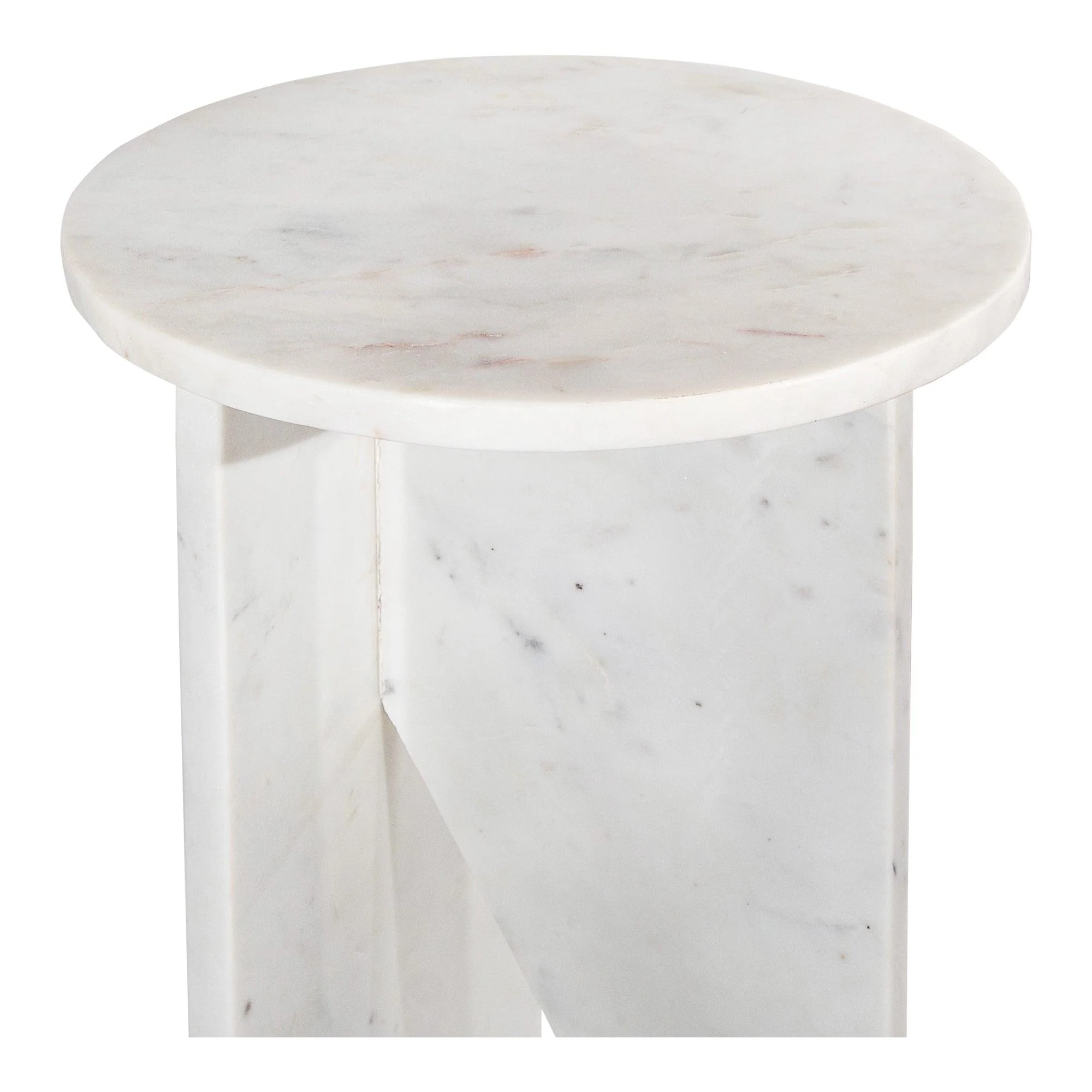 Grace Accent Table White Marble - Frankwebs