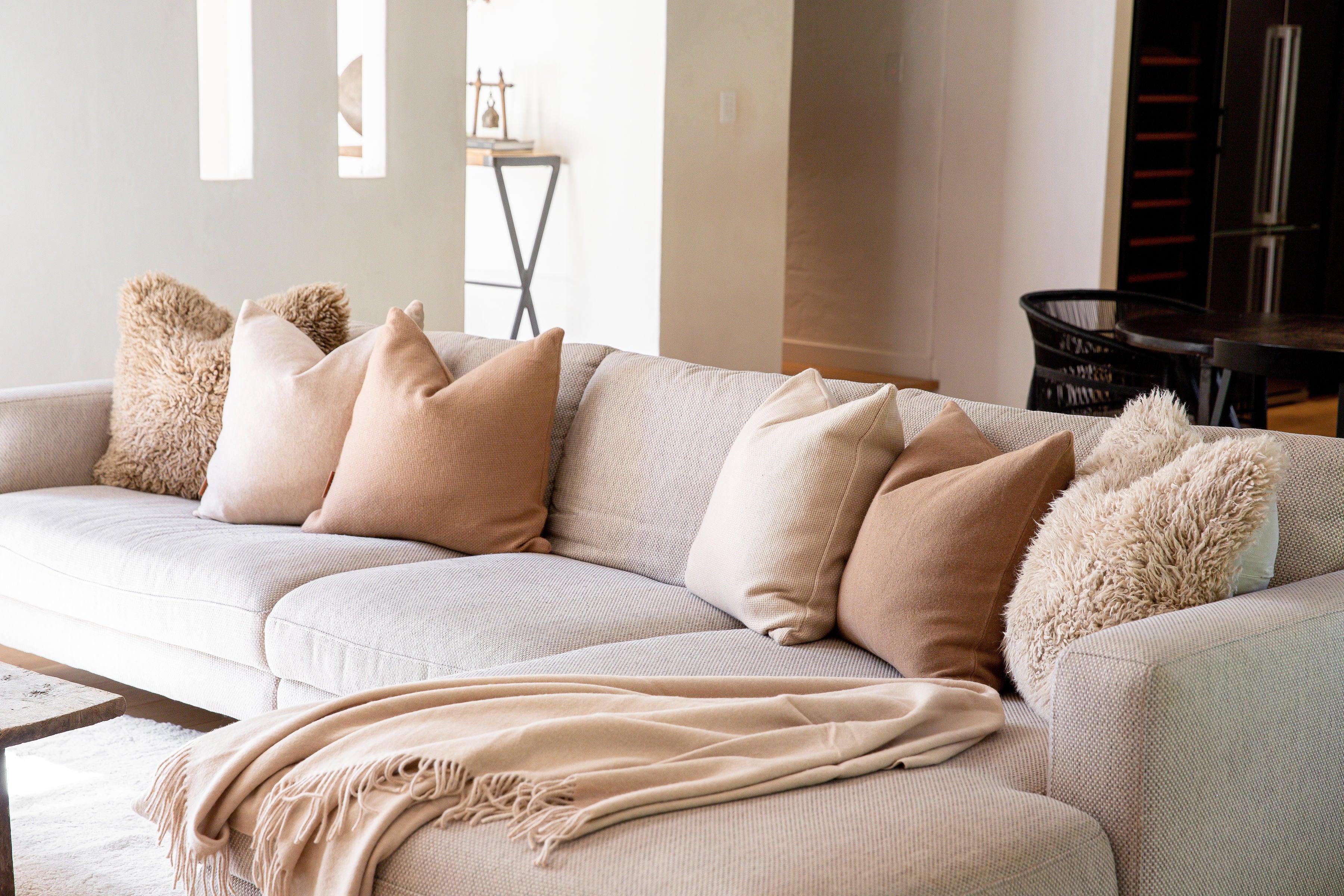 Camel Cushion Flatweave - Frankwebs