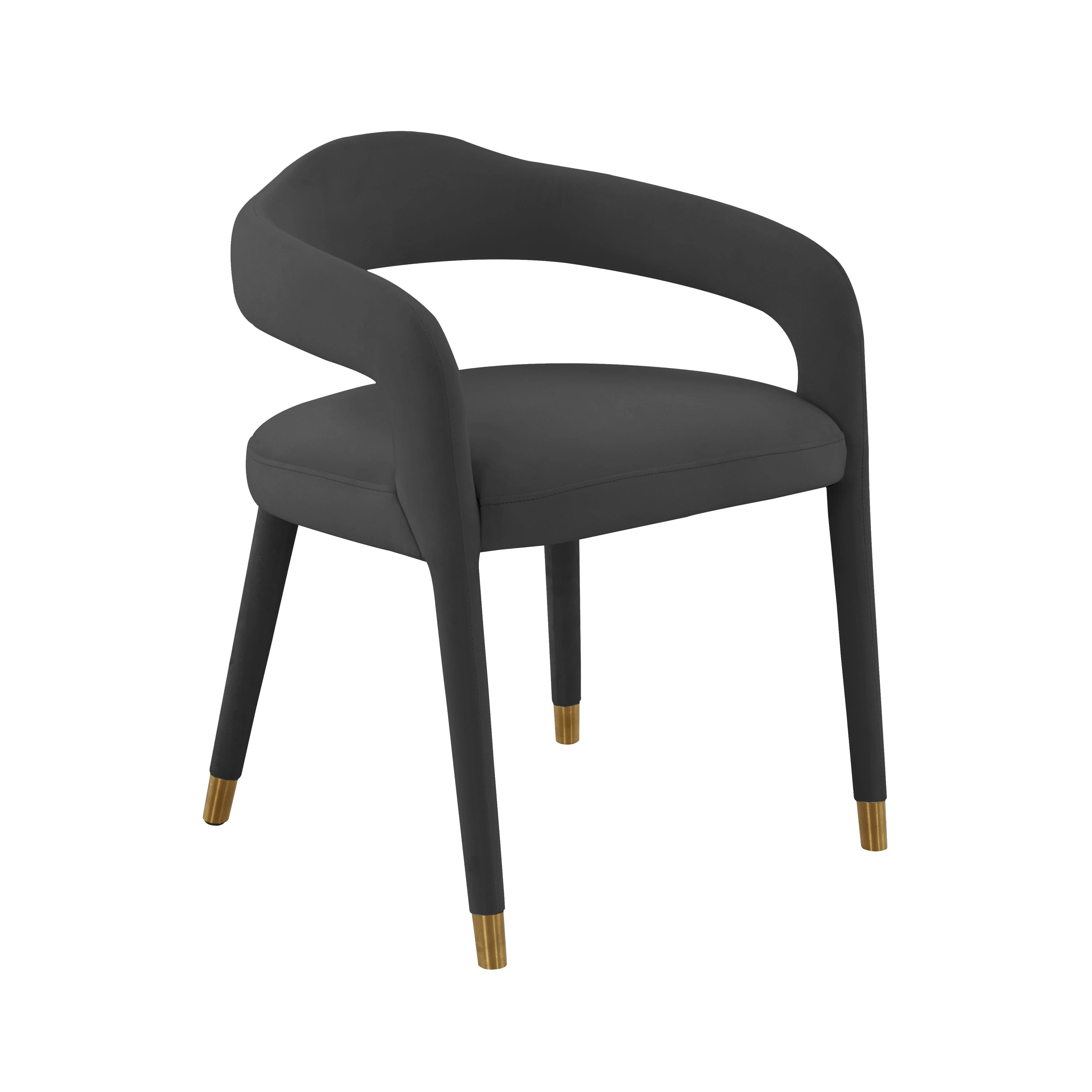 Lucia Black Velvet Dining Chair - Frankwebs