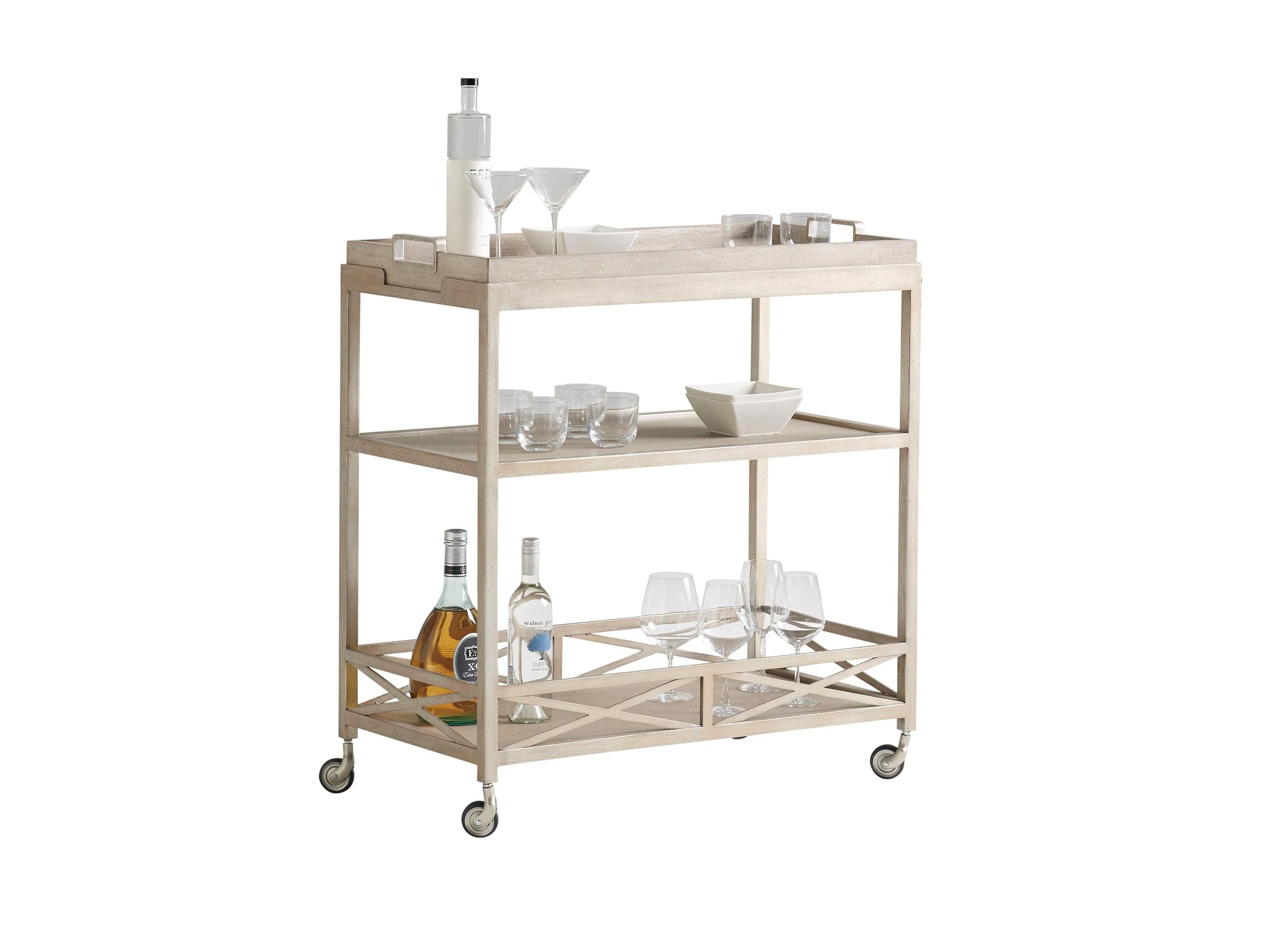Malibu Anacapa Metal Bar Cart - Frankwebs