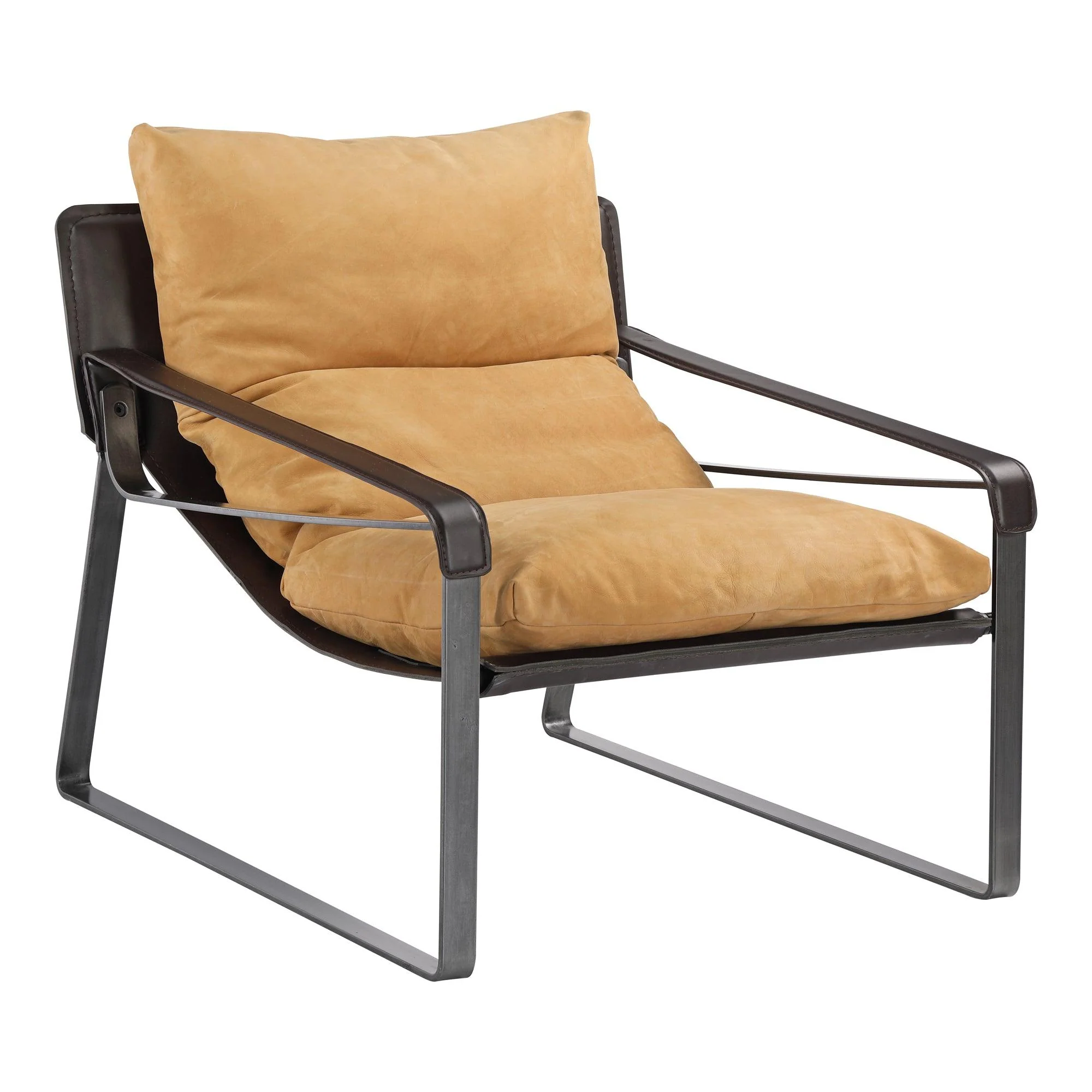Connor Club Chair Sunbaked Tan Leather - Frankwebs