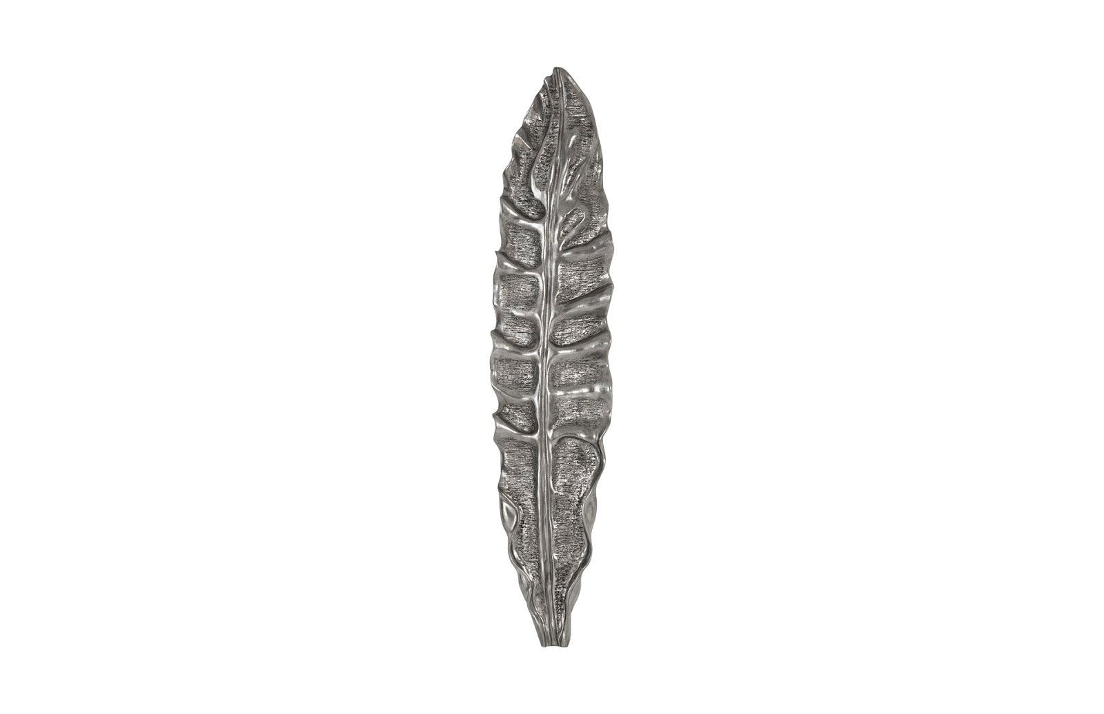 Petiole Wall Leaf, Silver, LG, Version A - Frankwebs