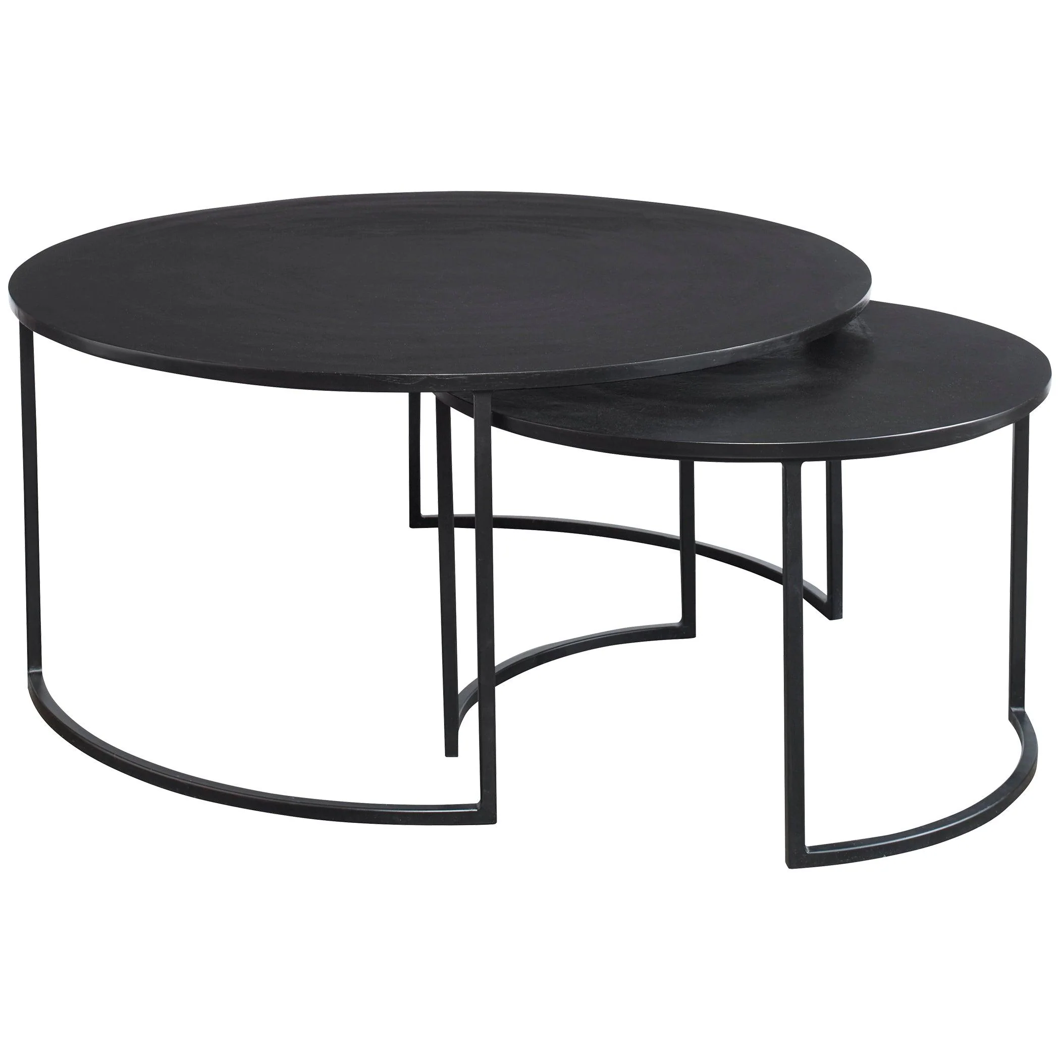 BARNETTE MODERN NESTING COFFEE TABLES SET OF 2 - Frankwebs