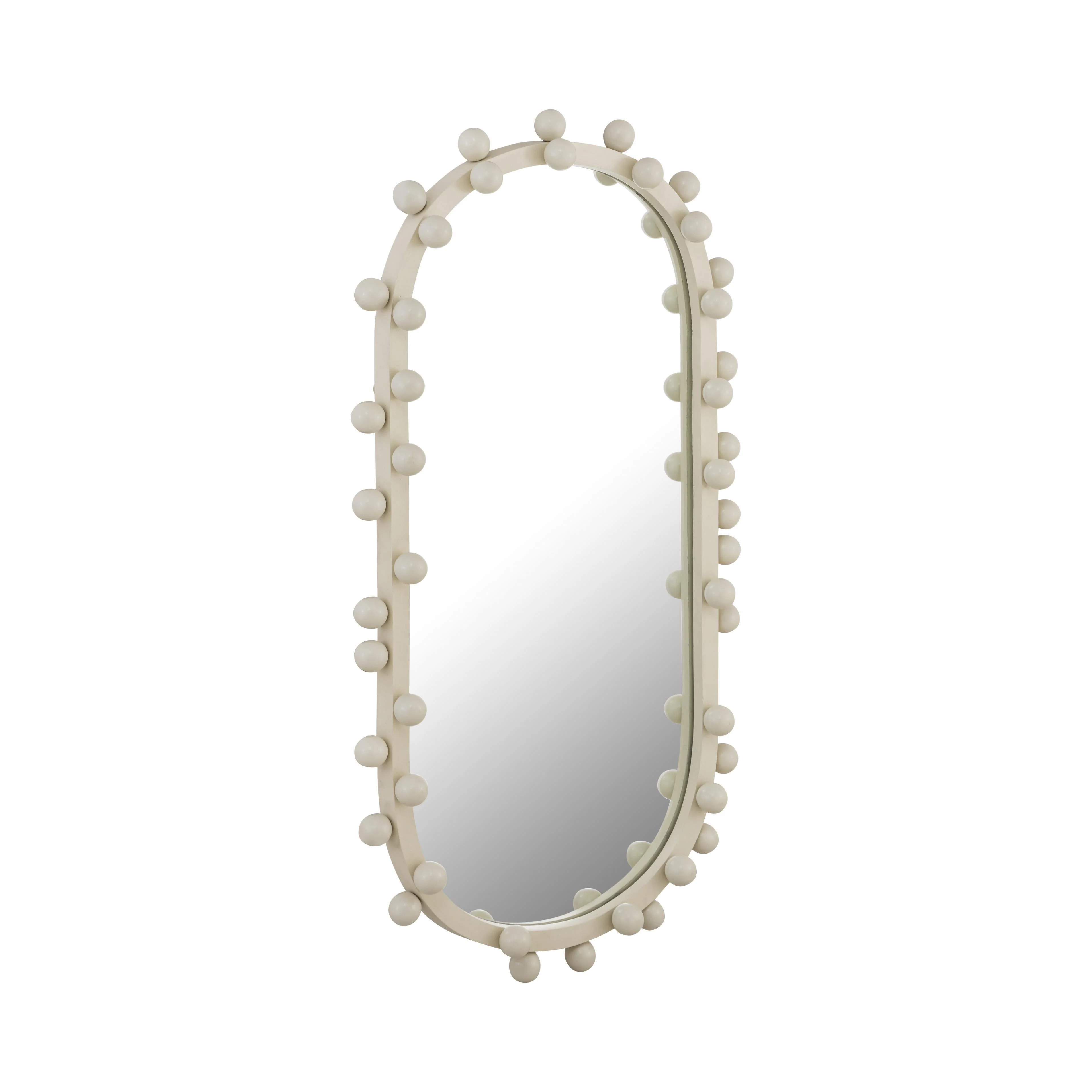 Bubbles Ivory Oval Wall Mirror - Frankwebs
