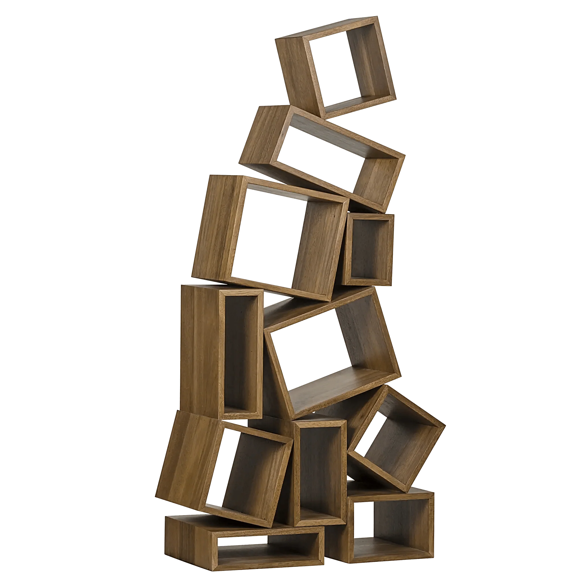 Cubist Bookcase, Dark Walnut - Frankwebs