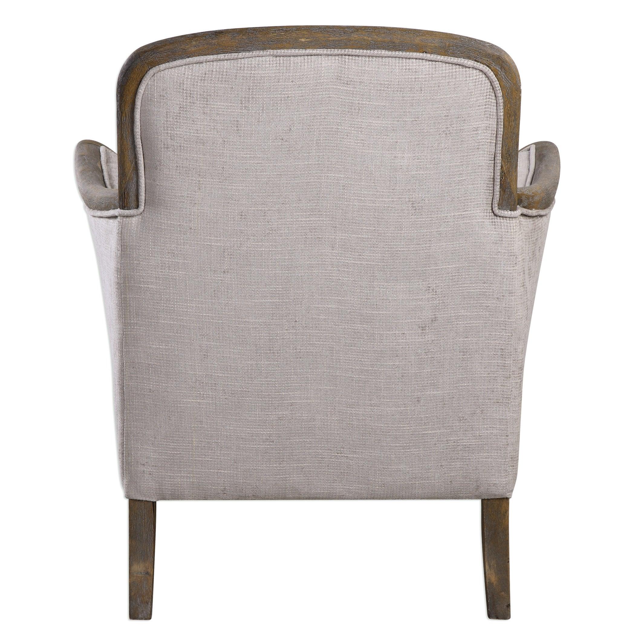 Brittoney Taupe Armchair - Frankwebs
