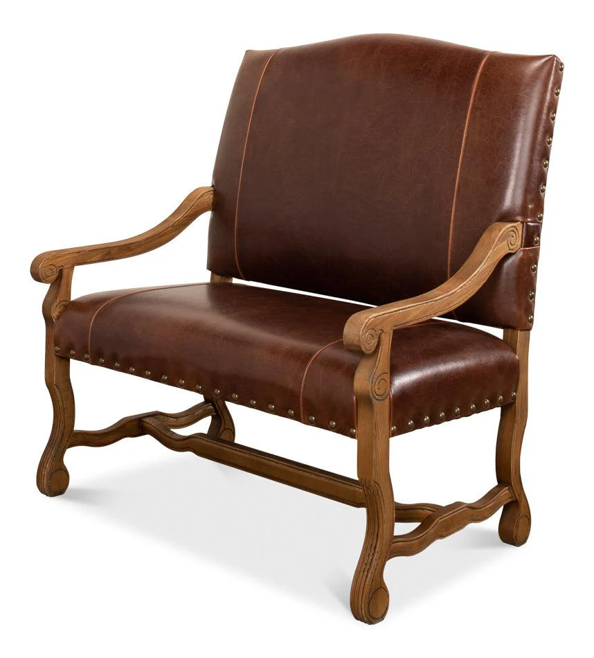 Italian Leather Settee - Frankwebs