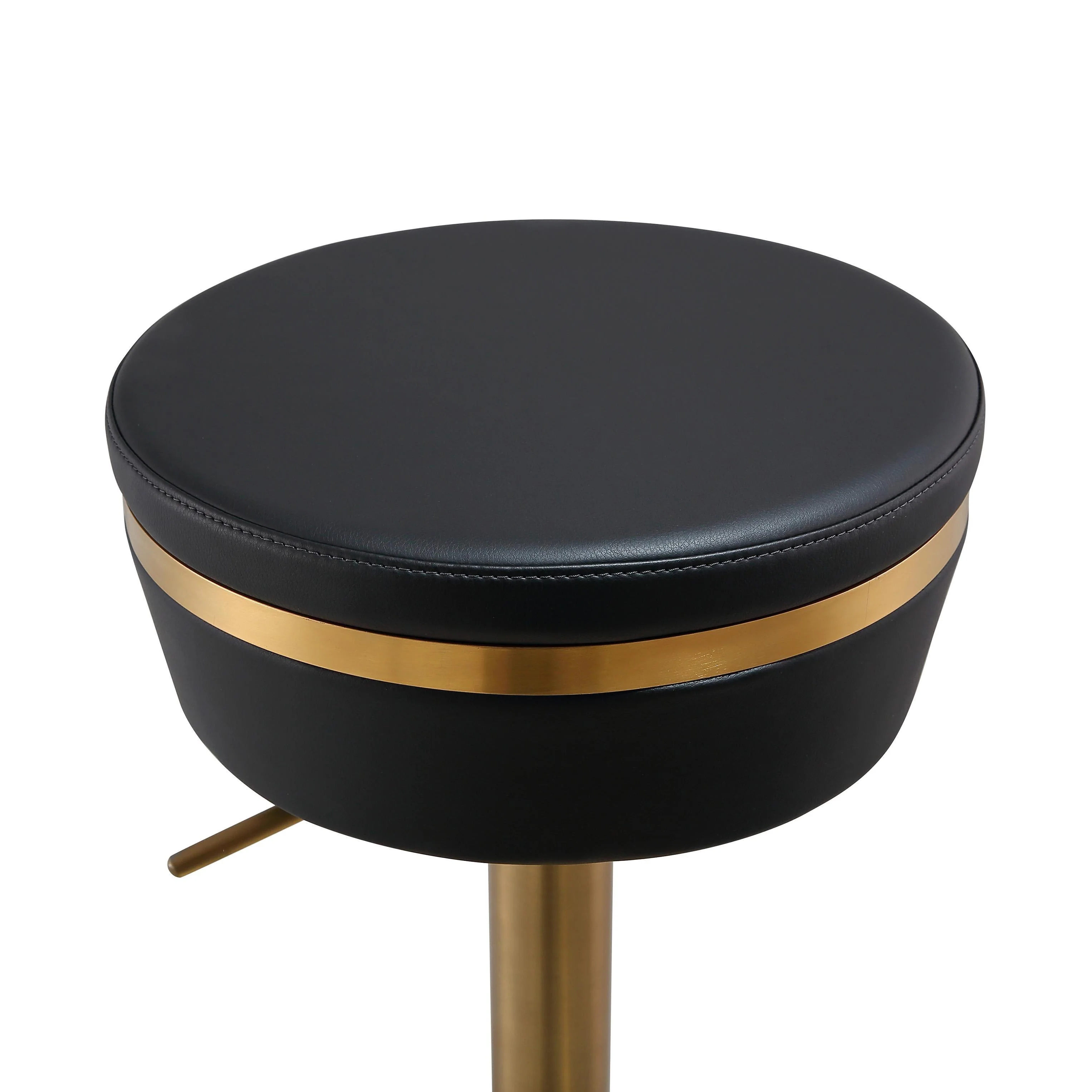 Astro Black and Gold Adjustable Stool - Frankwebs